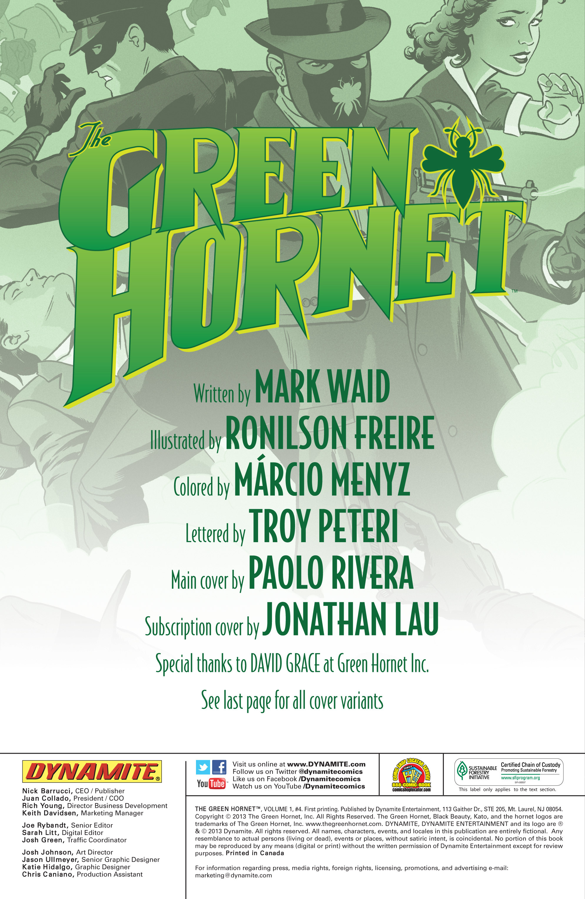 Read online The Green Hornet (2013) comic -  Issue # Full - 100