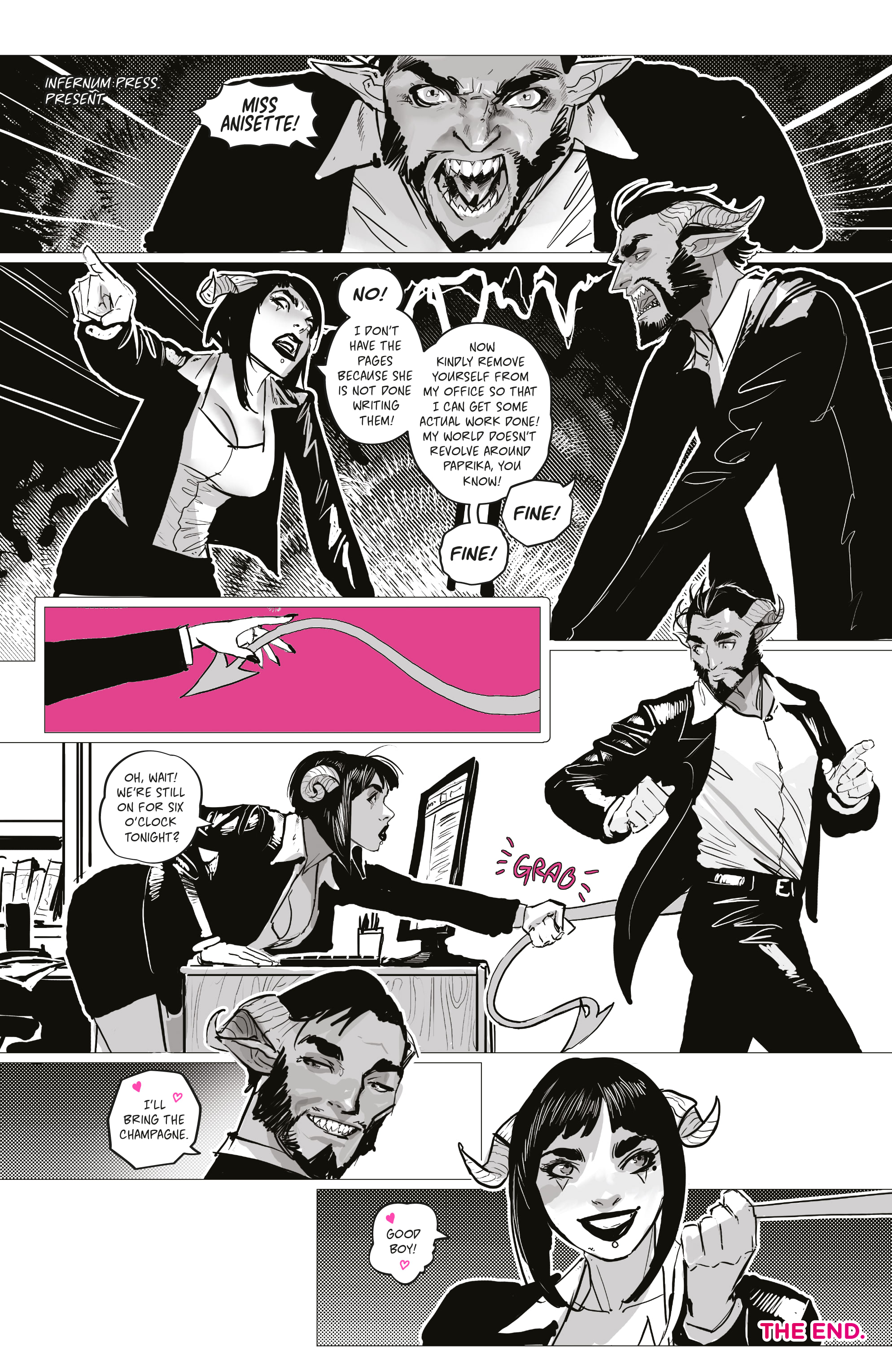 Read online Mirka Andolfo's Sweet Paprika: Black White & Pink (One-Shot) comic -  Issue # Full - 37