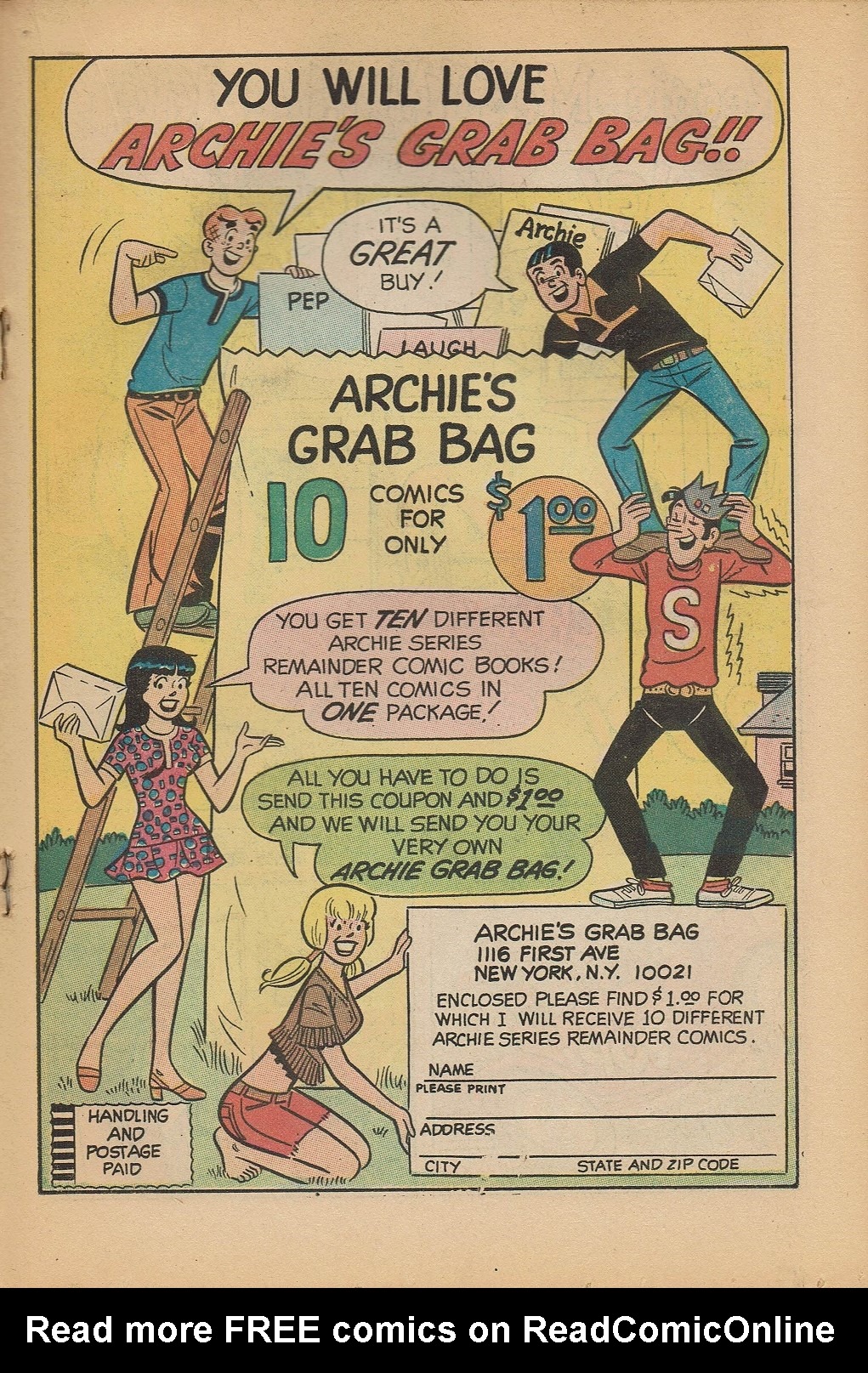 Read online Reggie and Me (1966) comic -  Issue #43 - 19