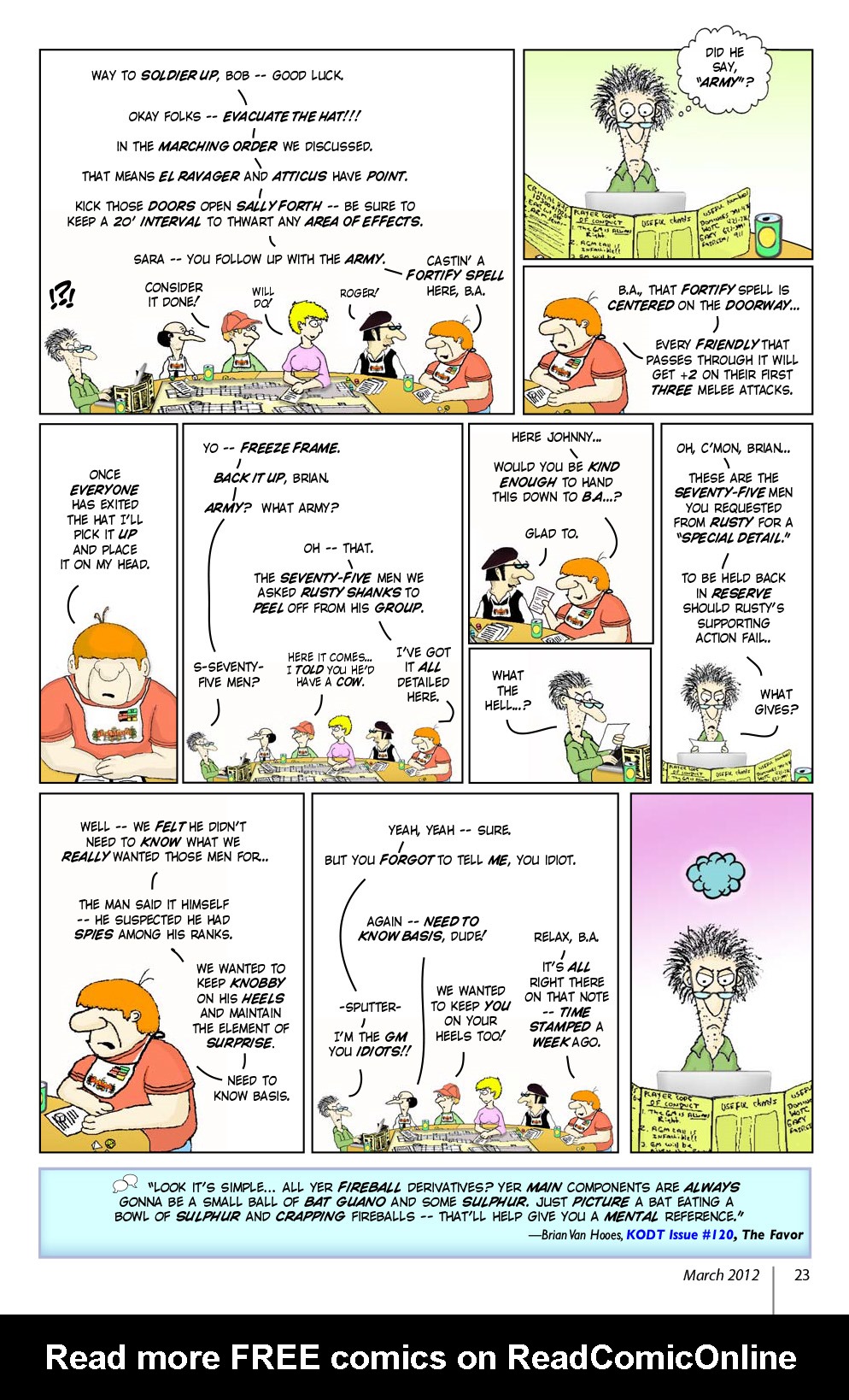 Read online Knights of the Dinner Table comic -  Issue #185 - 25