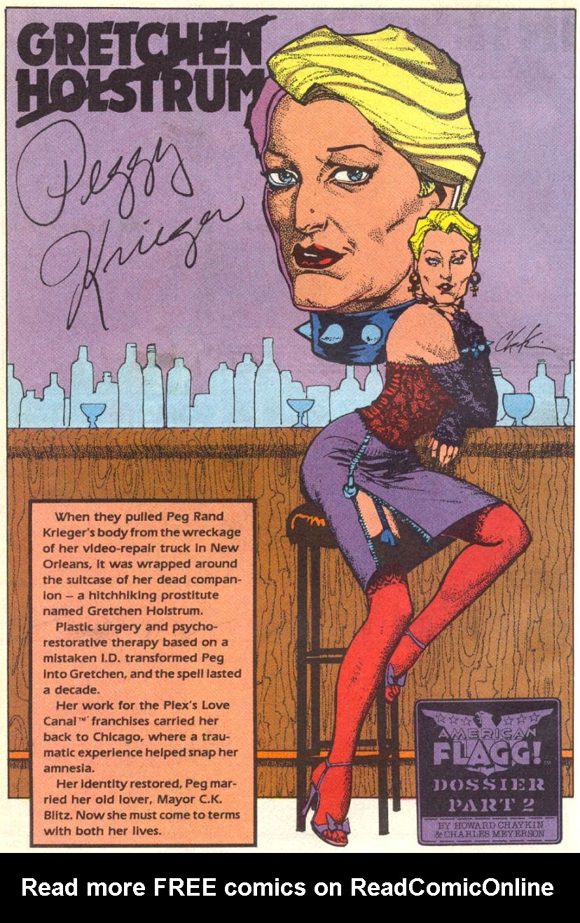 Read online American Flagg! comic -  Issue #16 - 22