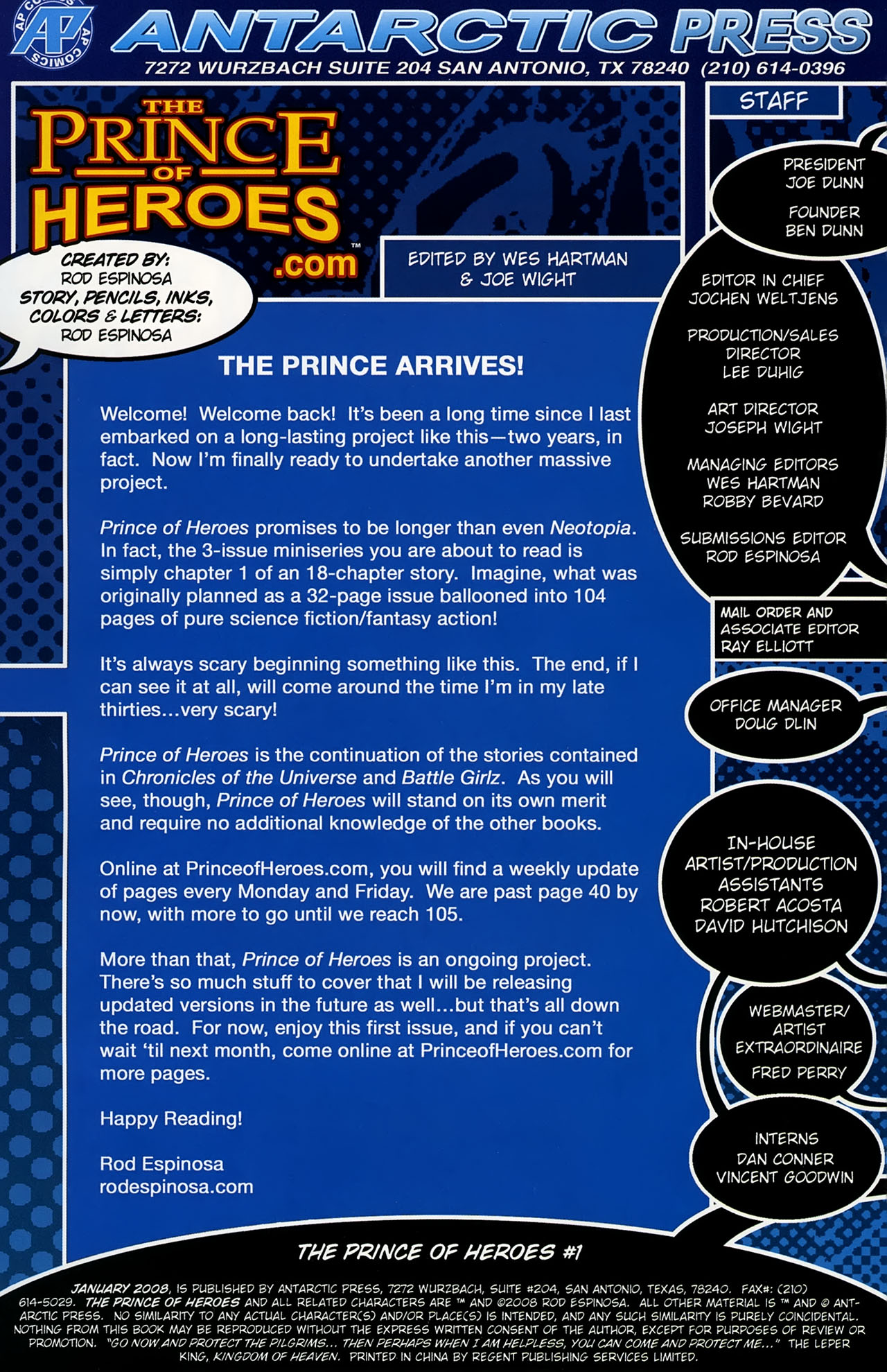 Read online The Prince Of Heroes comic -  Issue #1 - 2