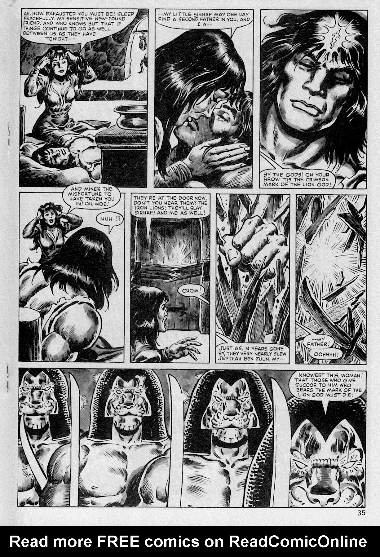 Read online The Savage Sword Of Conan comic -  Issue #102 - 35