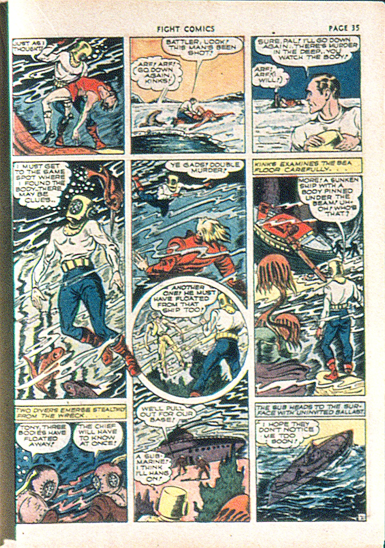 Read online Fight Comics comic -  Issue #13 - 36
