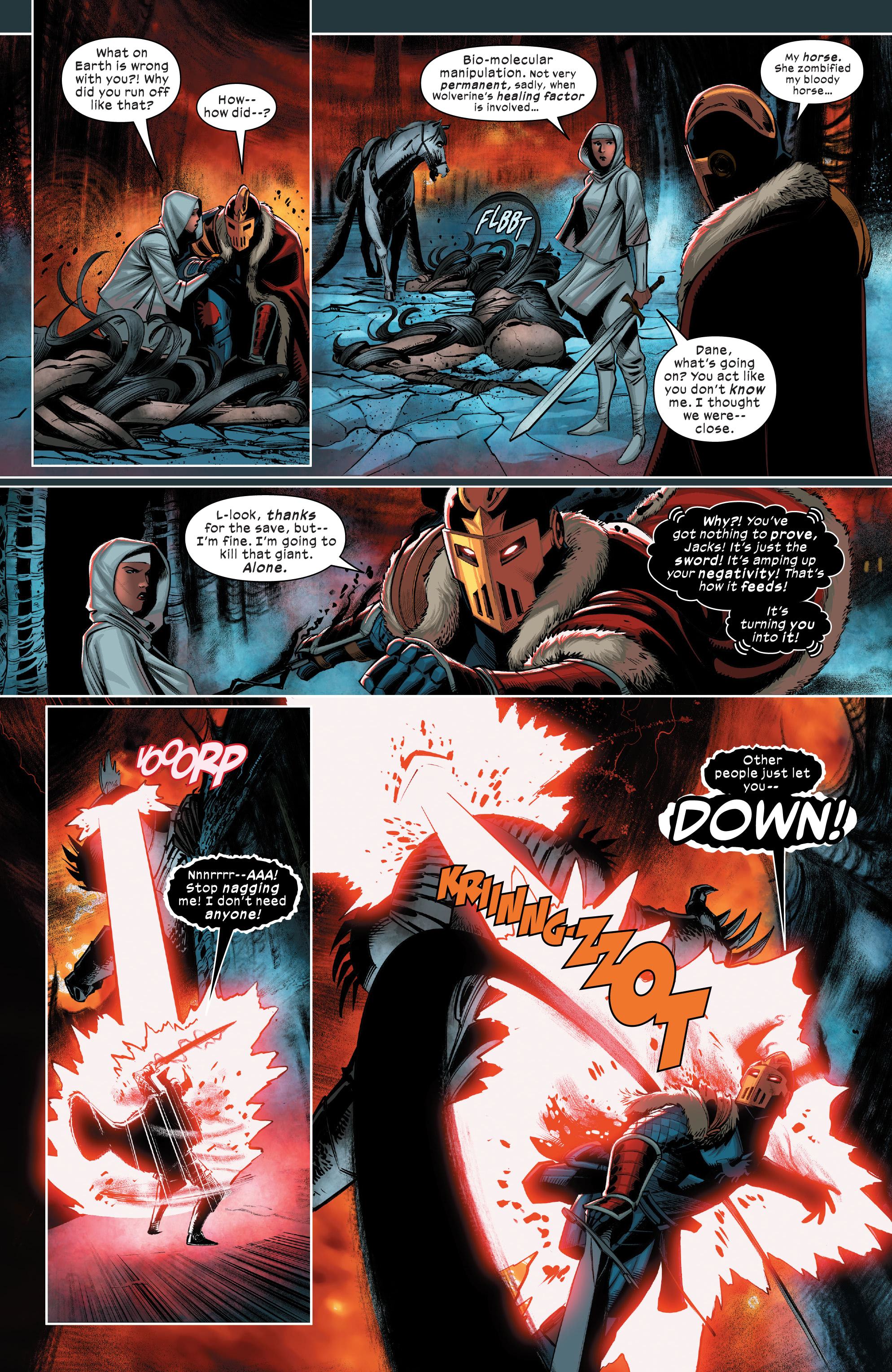 Read online Death of Doctor Strange: One-Shots comic -  Issue # X-Men - Black Knight - 16