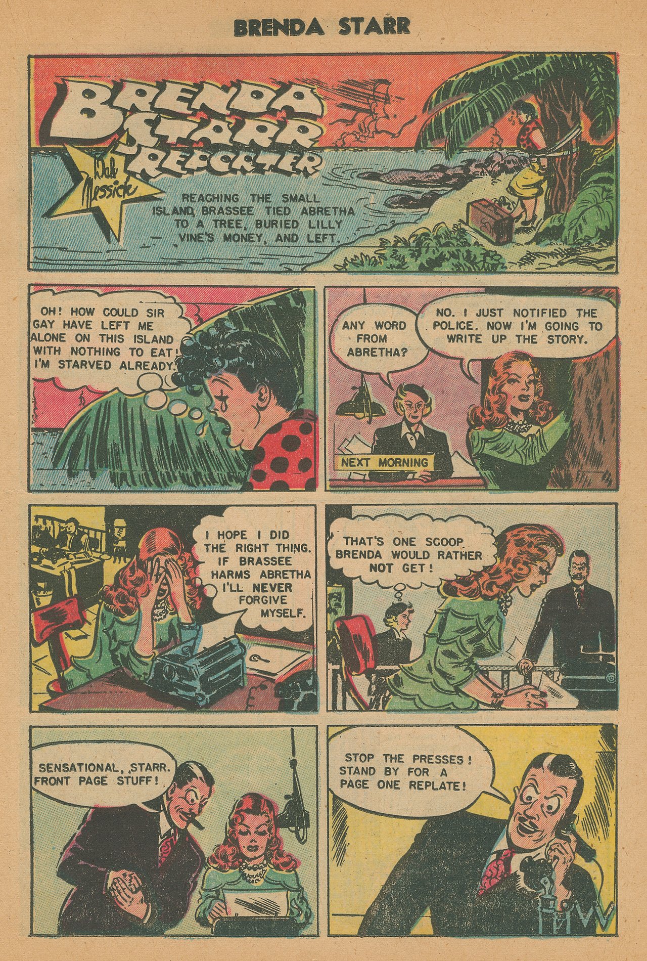 Read online Brenda Starr (1948) comic -  Issue #15 - 15