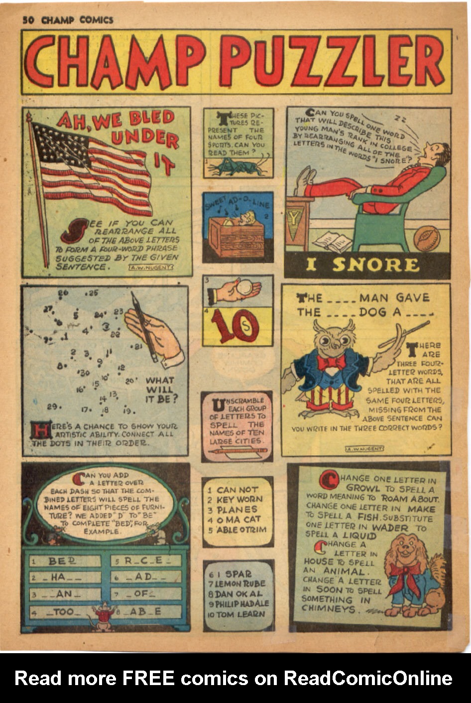 Read online Champ Comics comic -  Issue #13 - 52