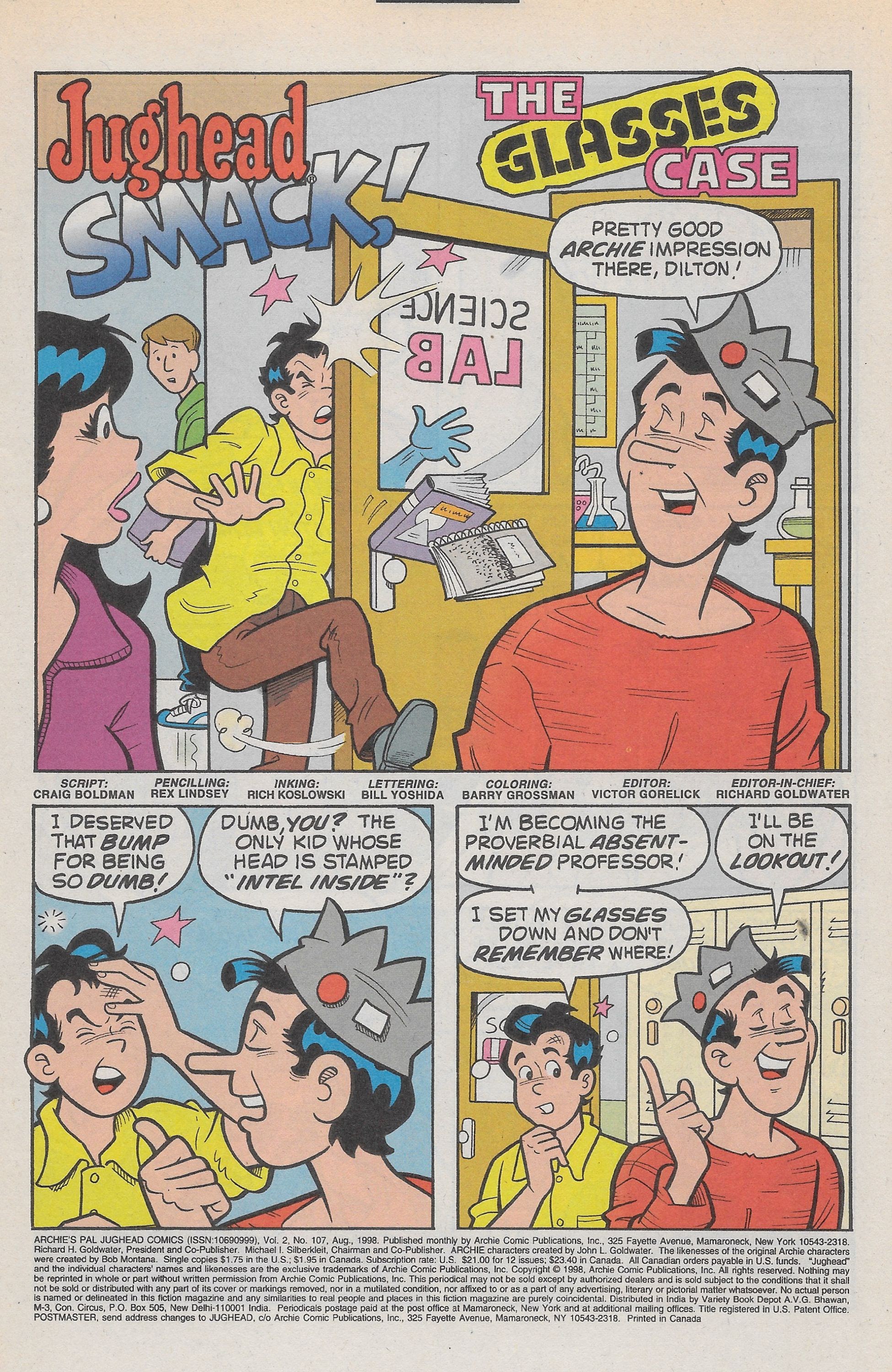 Read online Archie's Pal Jughead Comics comic -  Issue #107 - 3