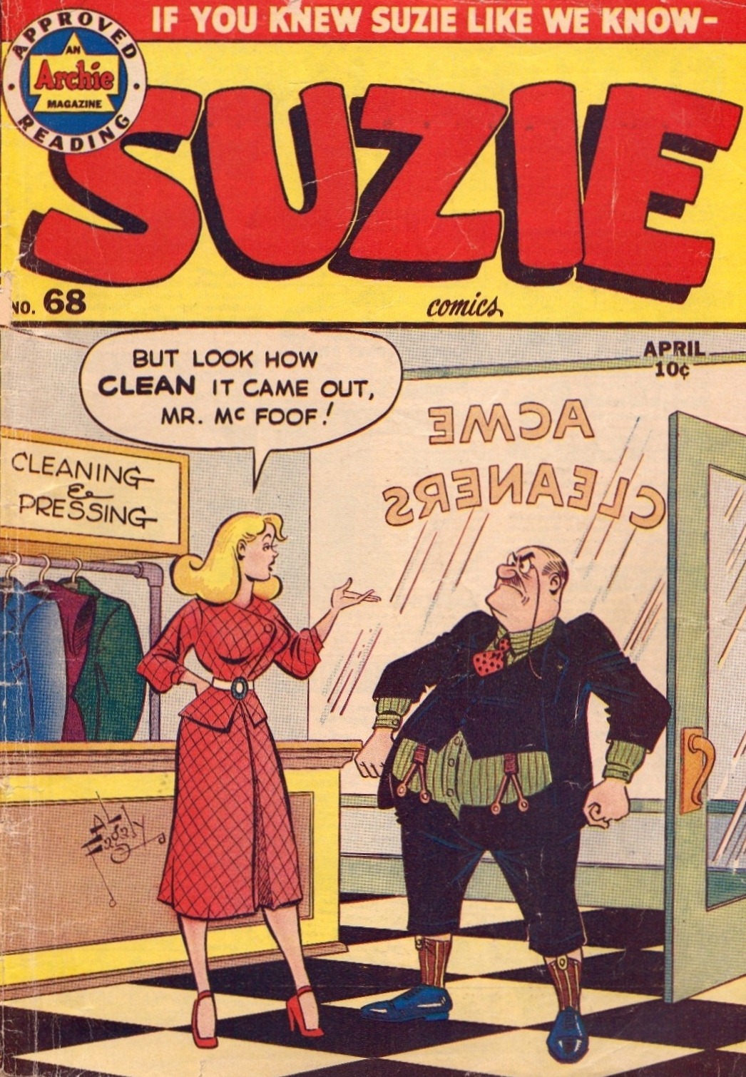 Read online Suzie Comics comic -  Issue #68 - 1