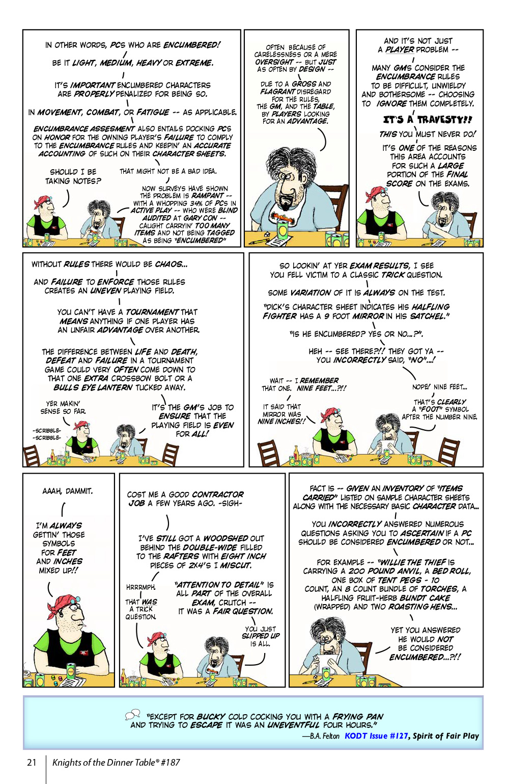 Read online Knights of the Dinner Table comic -  Issue #187 - 23