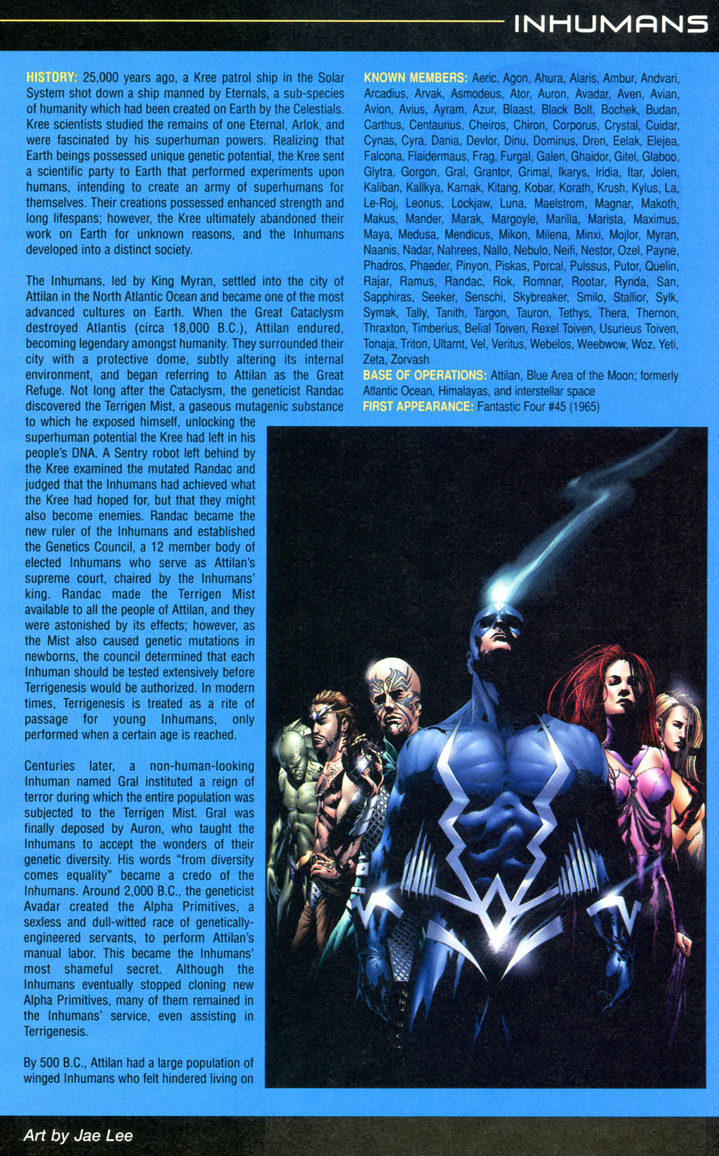 Read online Official Handbook of the Marvel Universe: Fantastic Four 2005 comic -  Issue # Full - 19