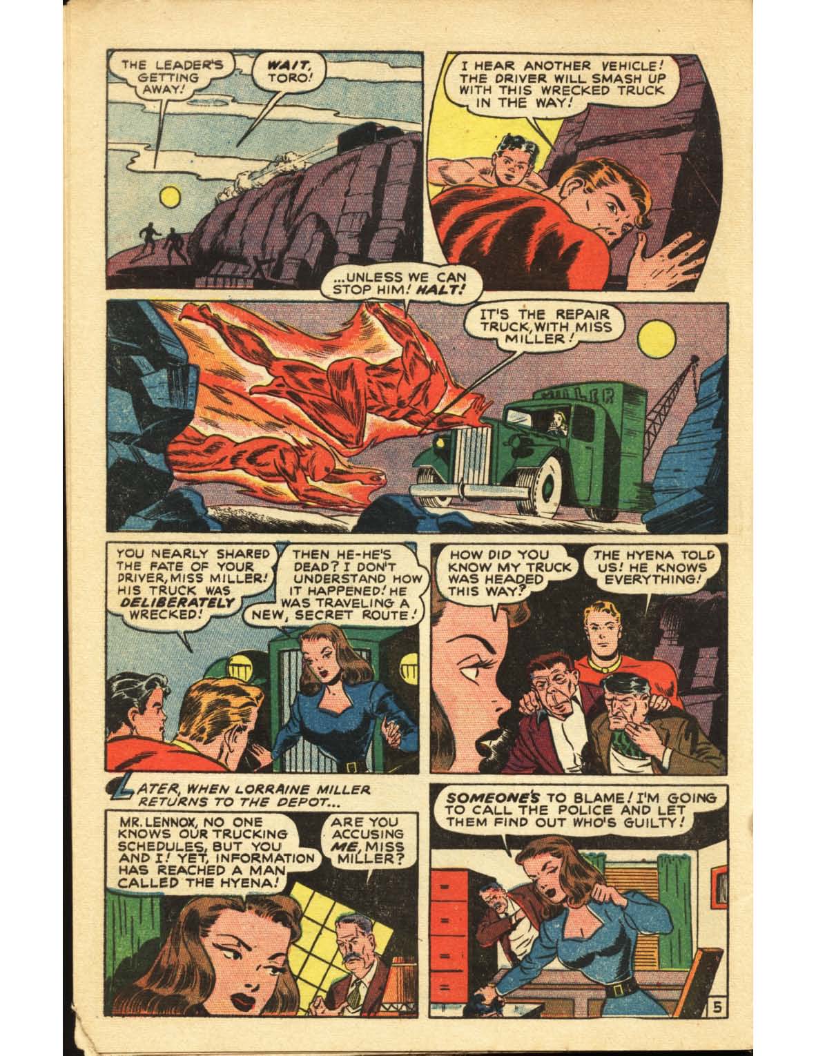 Read online The Human Torch (1940) comic -  Issue #30 - 31