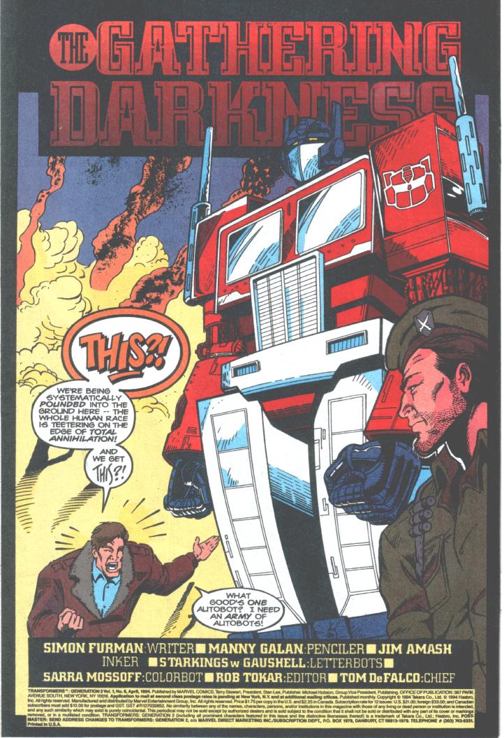 Read online Transformers: Generation 2 comic -  Issue #6 - 8