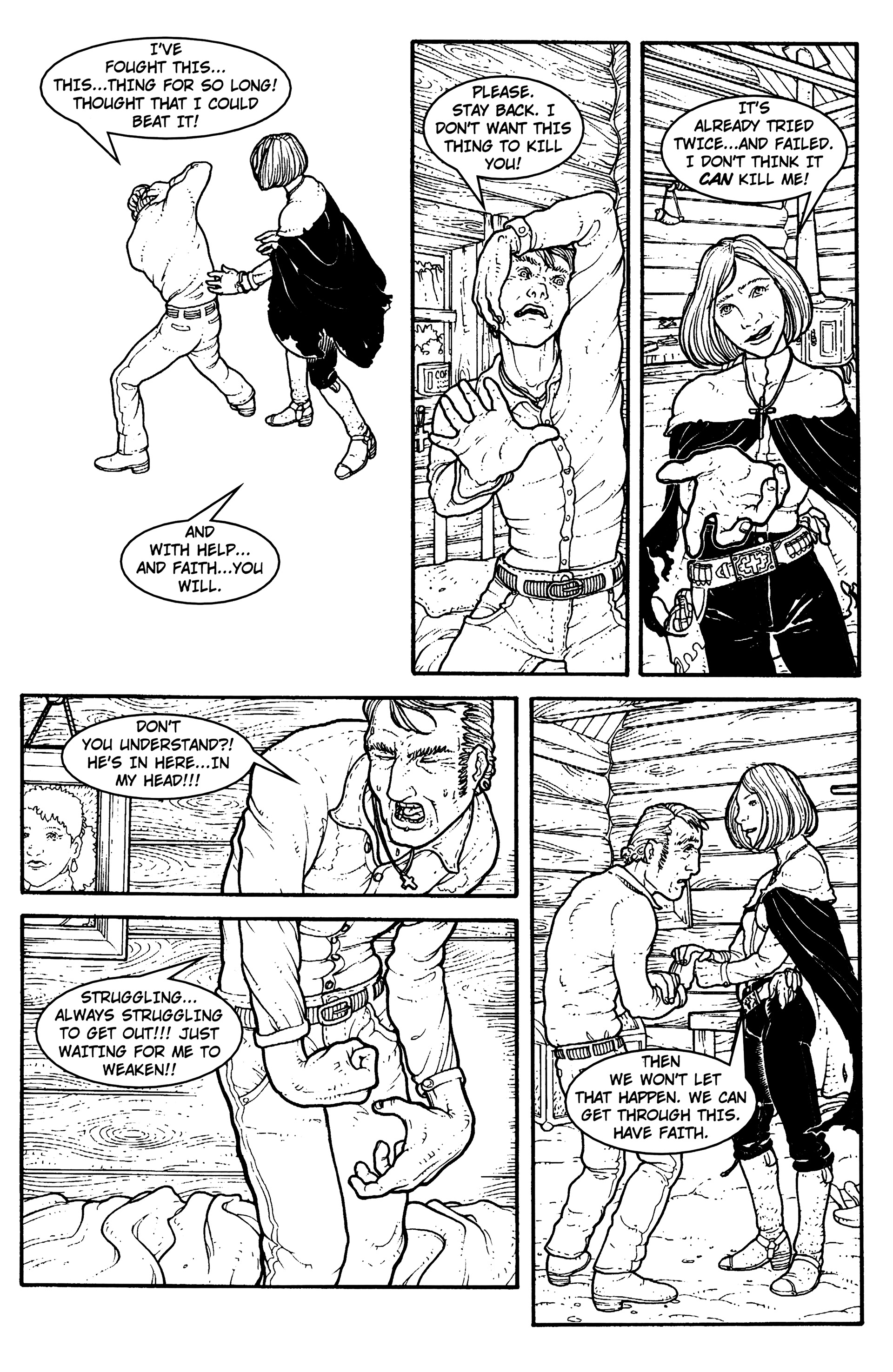 Read online Warrior Nun: Black & White comic -  Issue #15 - 13