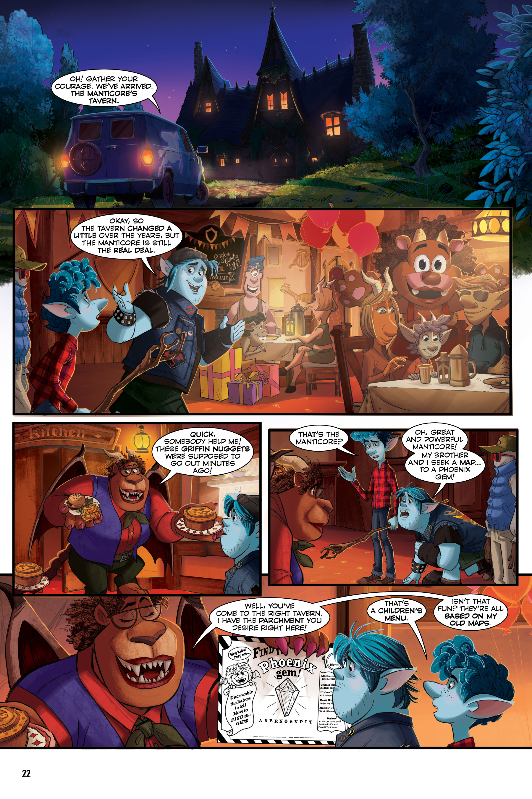 Onward The Story Of The Movie In Comics Tpb | Read Onward The Story Of