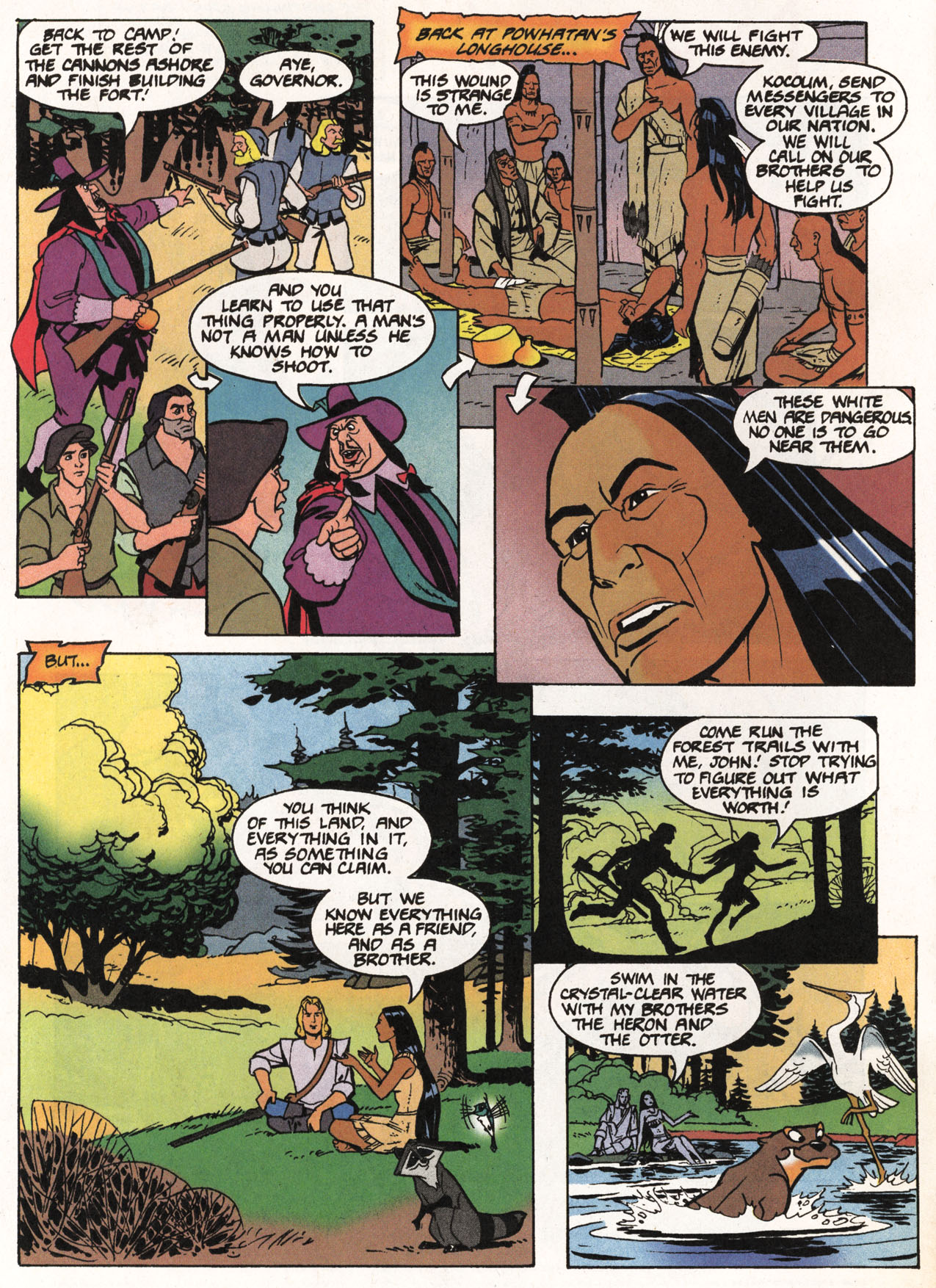Read online Disney's Pocahontas comic -  Issue #2 - 4