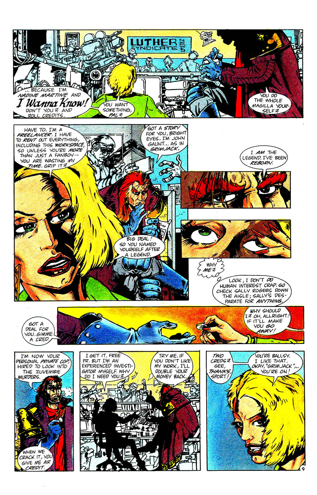 Read online Grimjack comic -  Issue #55 - 11