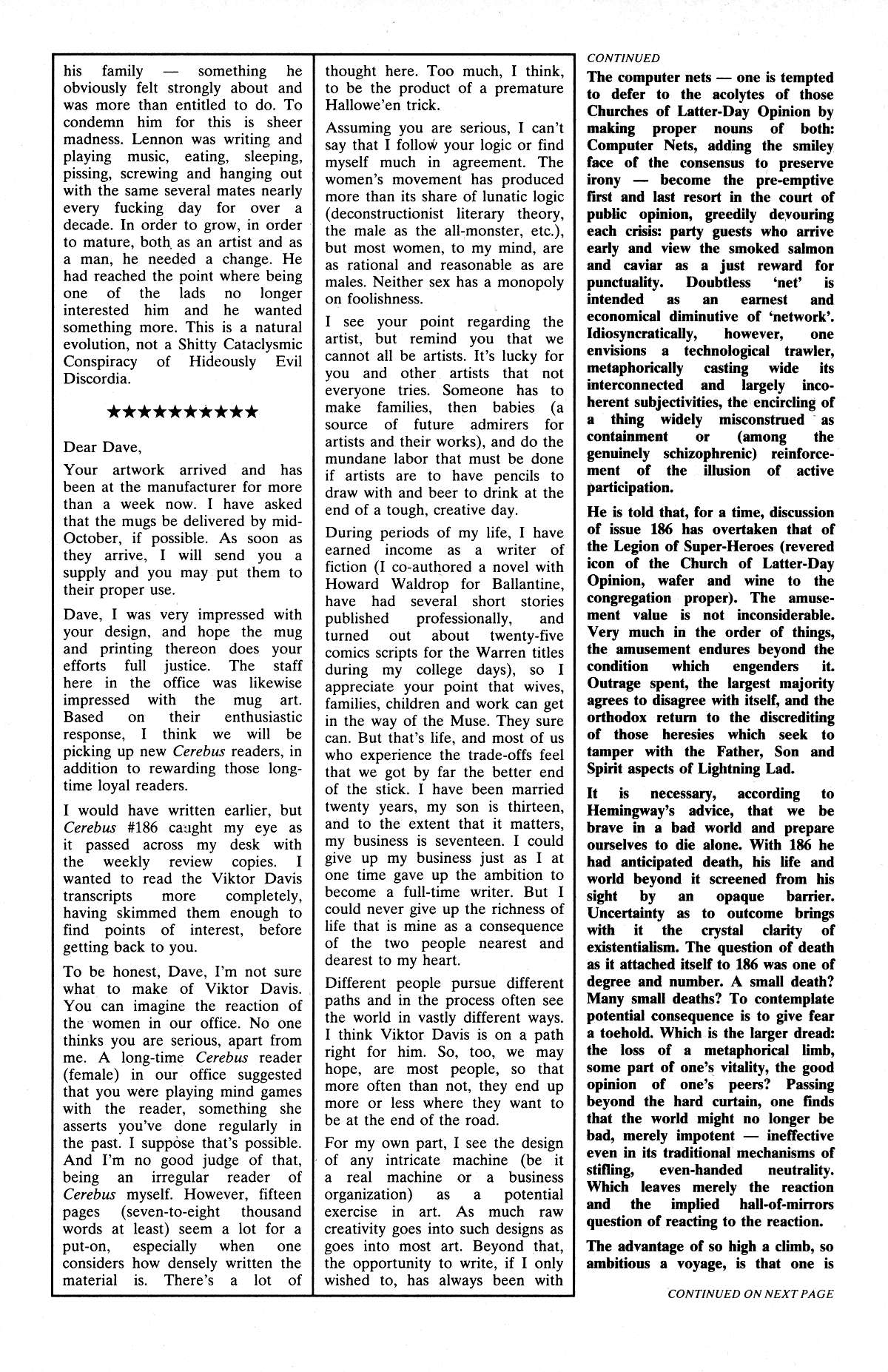 Read online Cerebus comic -  Issue #189 - 24