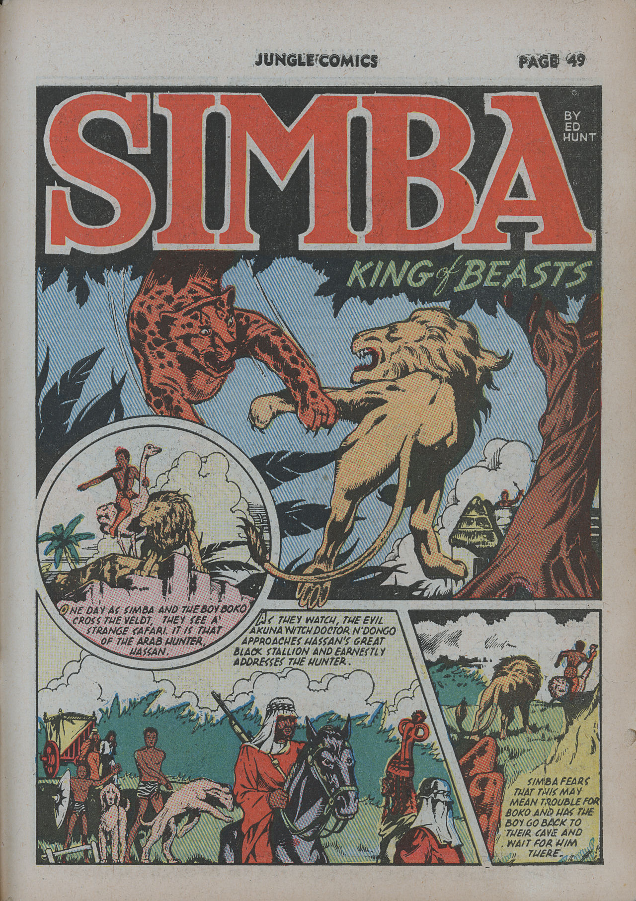 Read online Jungle Comics comic -  Issue #31 - 52