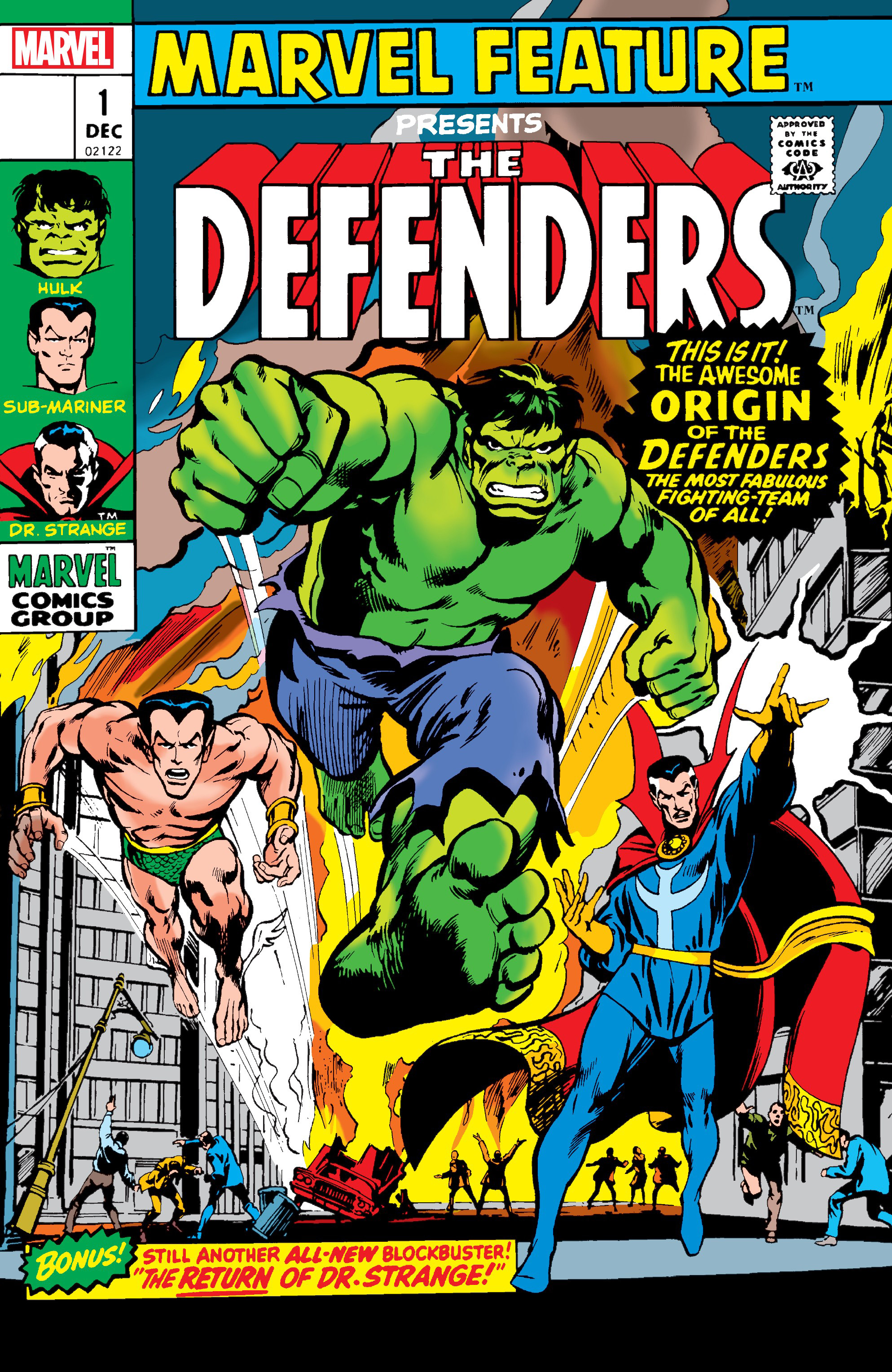 Read online Defenders: Marvel Feature #1: Facsimile Edition comic -  Issue #1: Facsimile Edition Full - 1