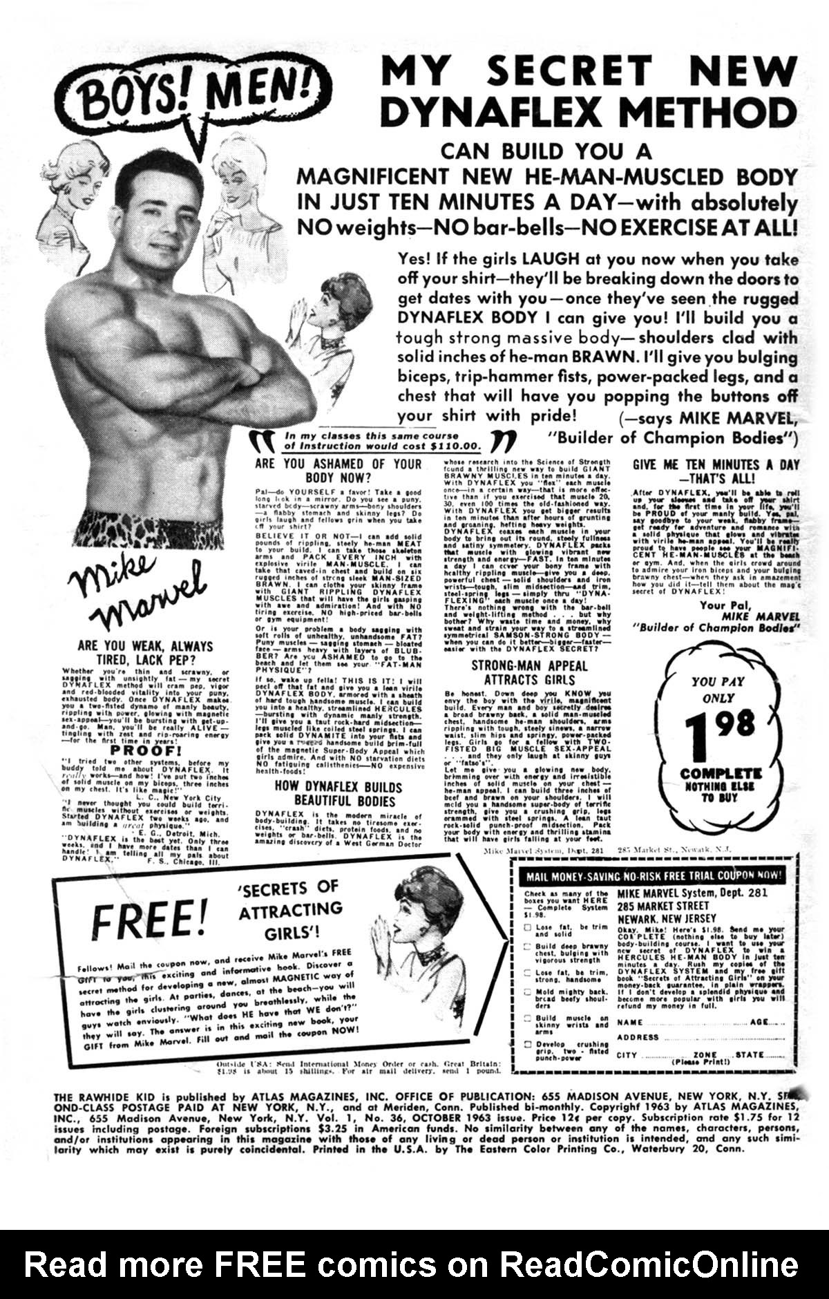 Read online The Rawhide Kid comic -  Issue #36 - 2