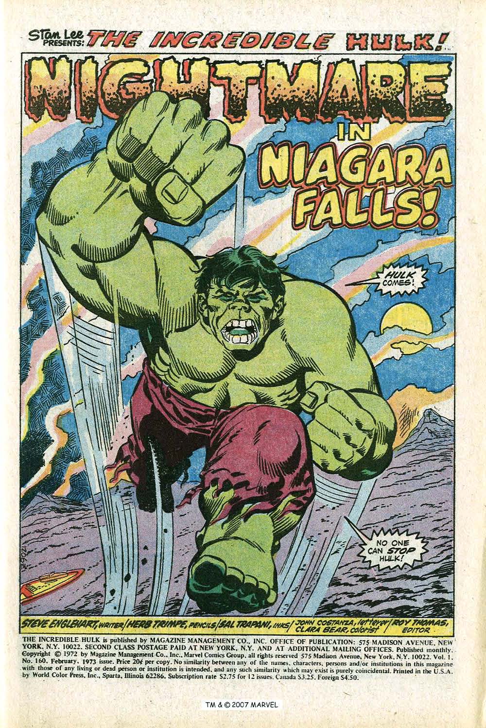 Read online The Incredible Hulk (1968) comic -  Issue #160 - 3