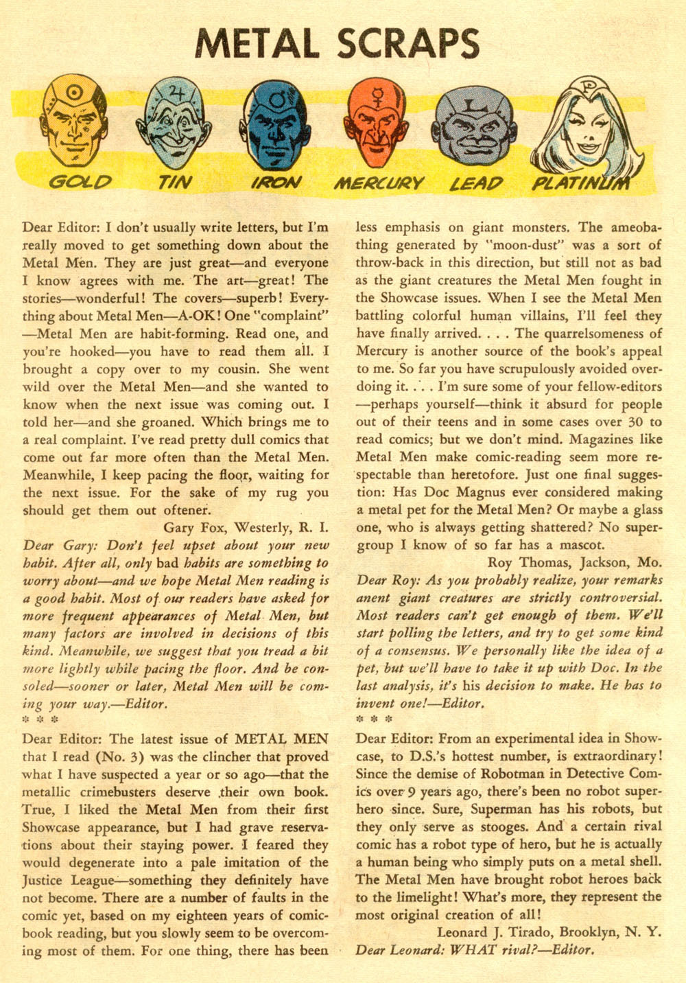 Read online Metal Men (1963) comic -  Issue #6 - 25