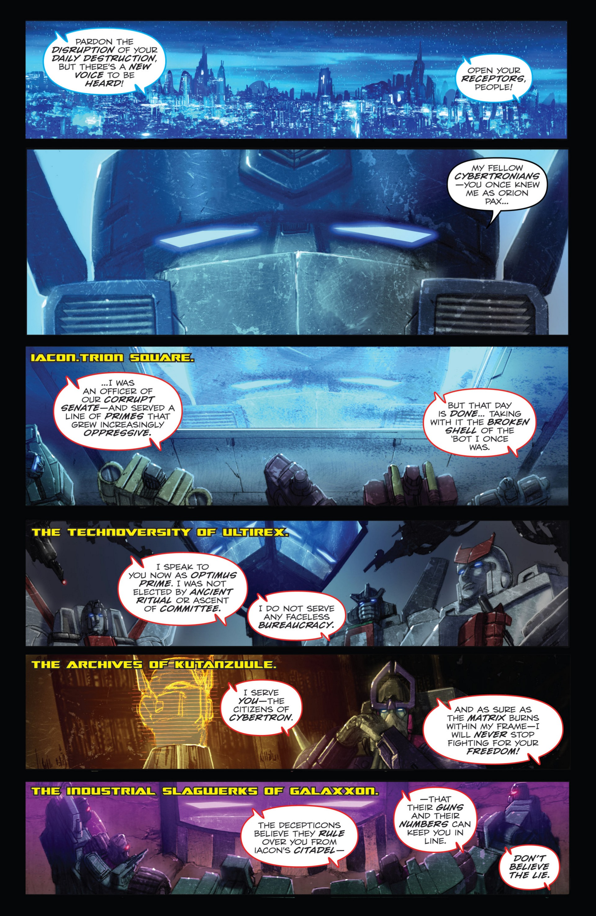 Read online Transformers: Autocracy comic -  Issue # Full - 101