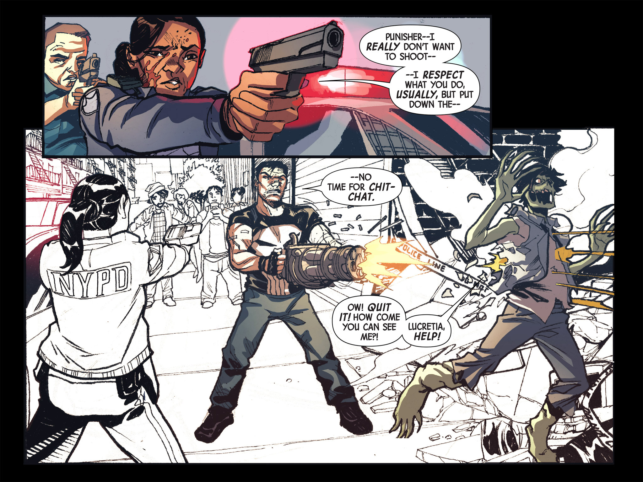 Read online Doctor Strange/Punisher: Magic Bullets Infinite Comic comic -  Issue #6 - 8