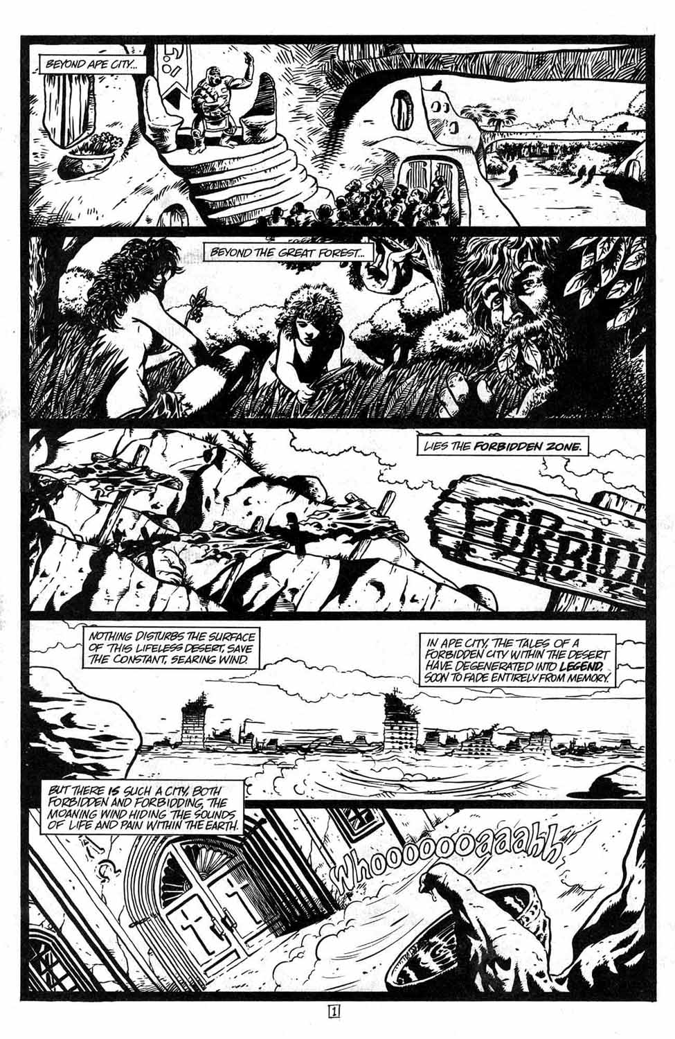 Read online Planet of the Apes: The Forbidden Zone comic -  Issue #1 - 3