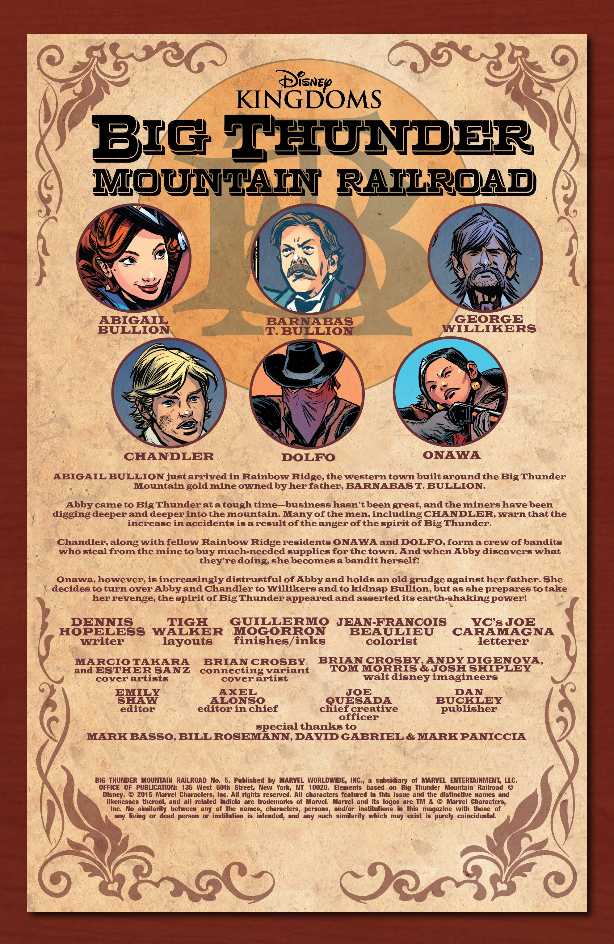 Read online Big Thunder Mountain Railroad comic -  Issue #5 - 2