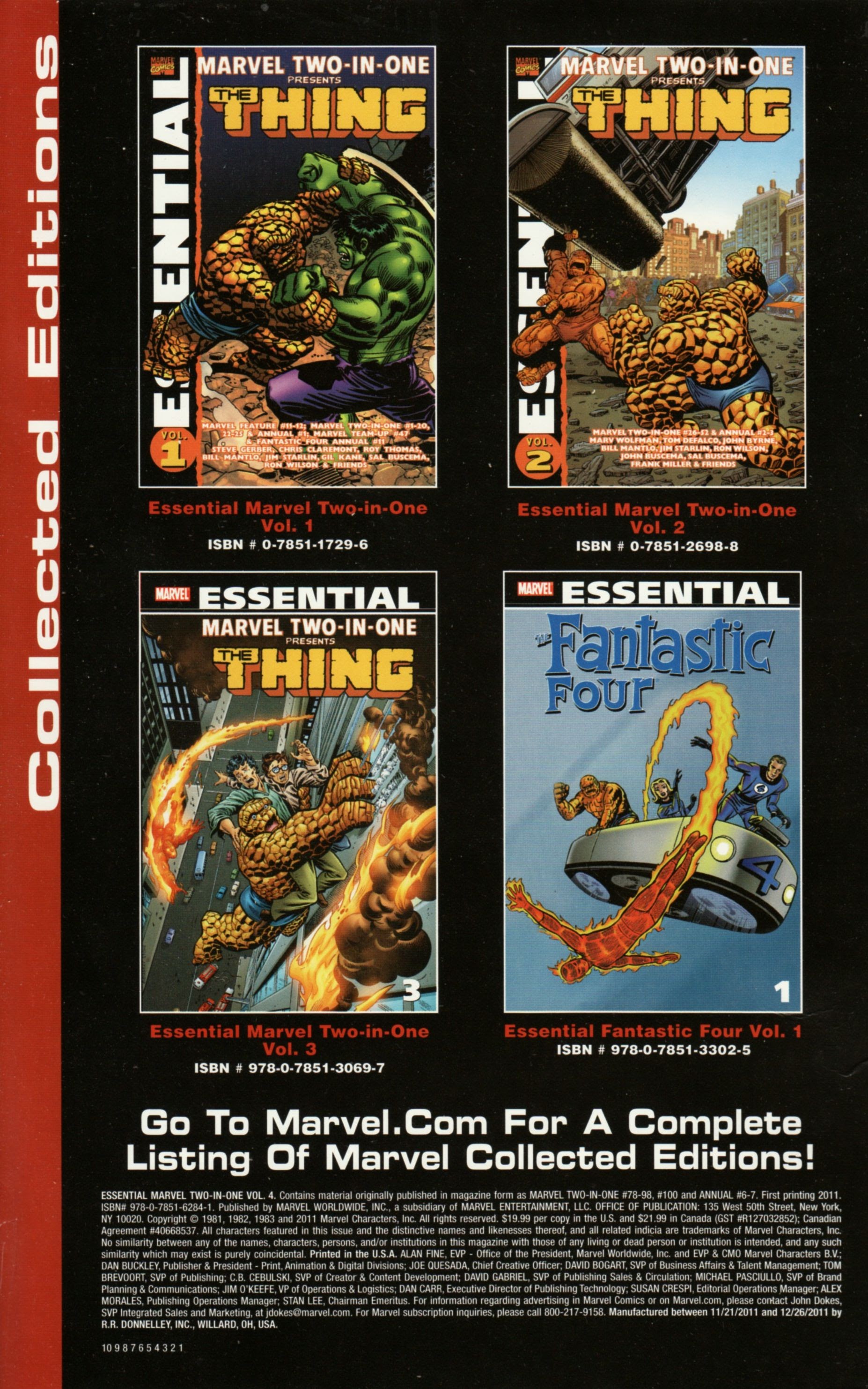 Read online Essential Marvel Two-In-One comic -  Issue # TPB 4 (Part 1) - 2