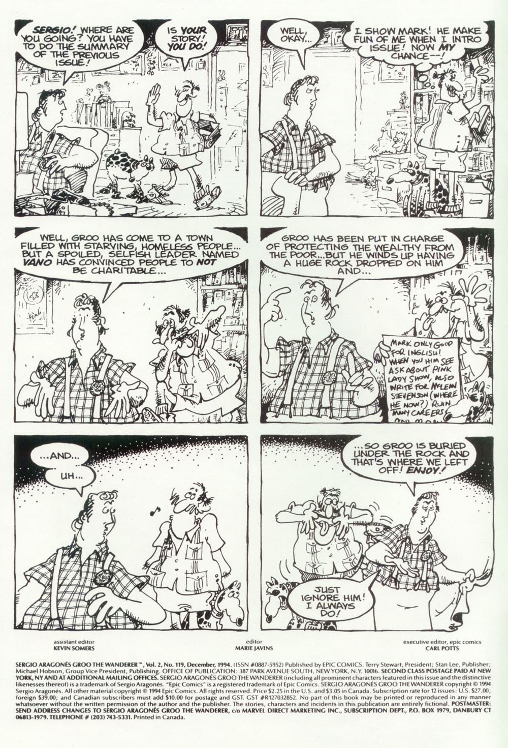 Read online Sergio Aragonés Groo the Wanderer comic -  Issue #119 - 2