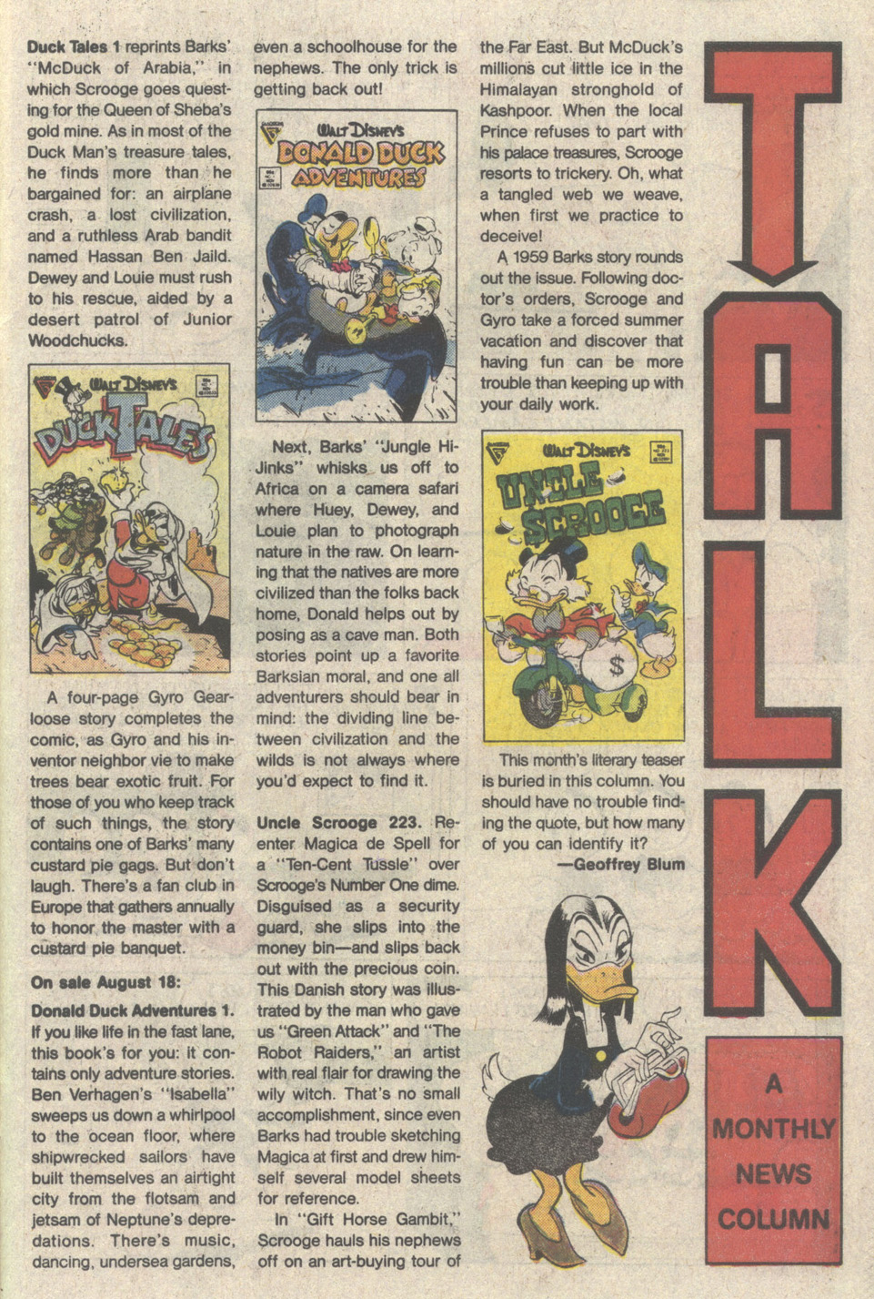 Read online Walt Disney's Donald Duck Adventures (1987) comic -  Issue #1 - 27