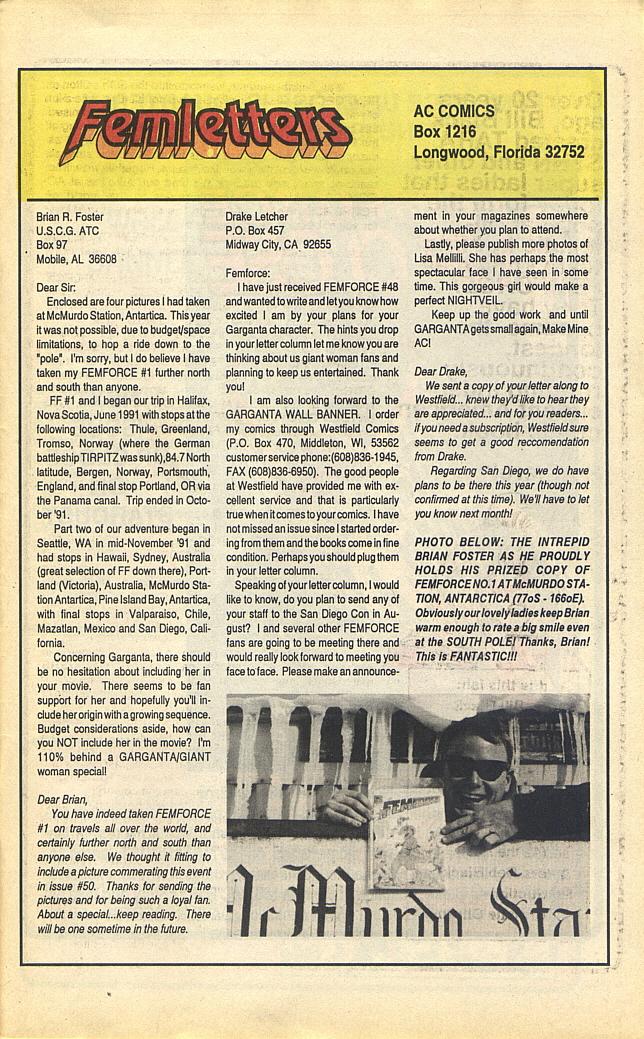 Read online Femforce comic -  Issue #50 - 40
