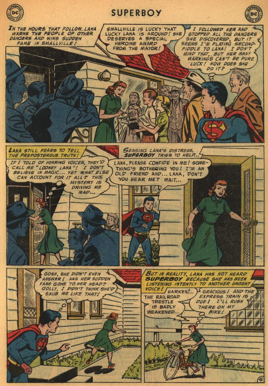 Read online Superboy (1949) comic -  Issue #52 - 6