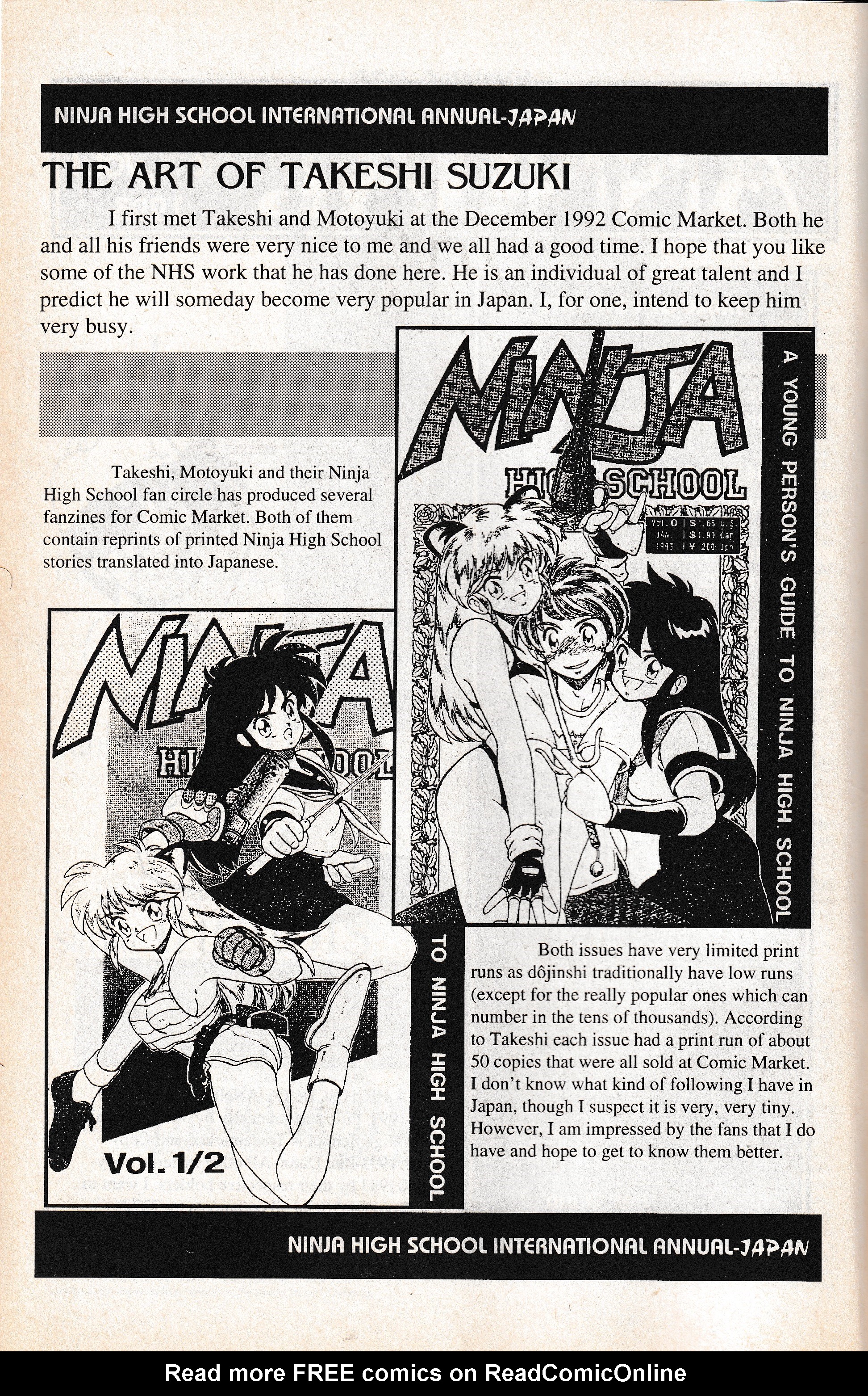 Read online Ninja High Yearbook comic -  Issue # Full - 4