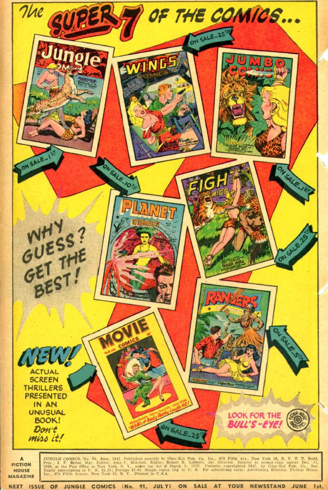 Read online Jungle Comics comic -  Issue #90 - 2