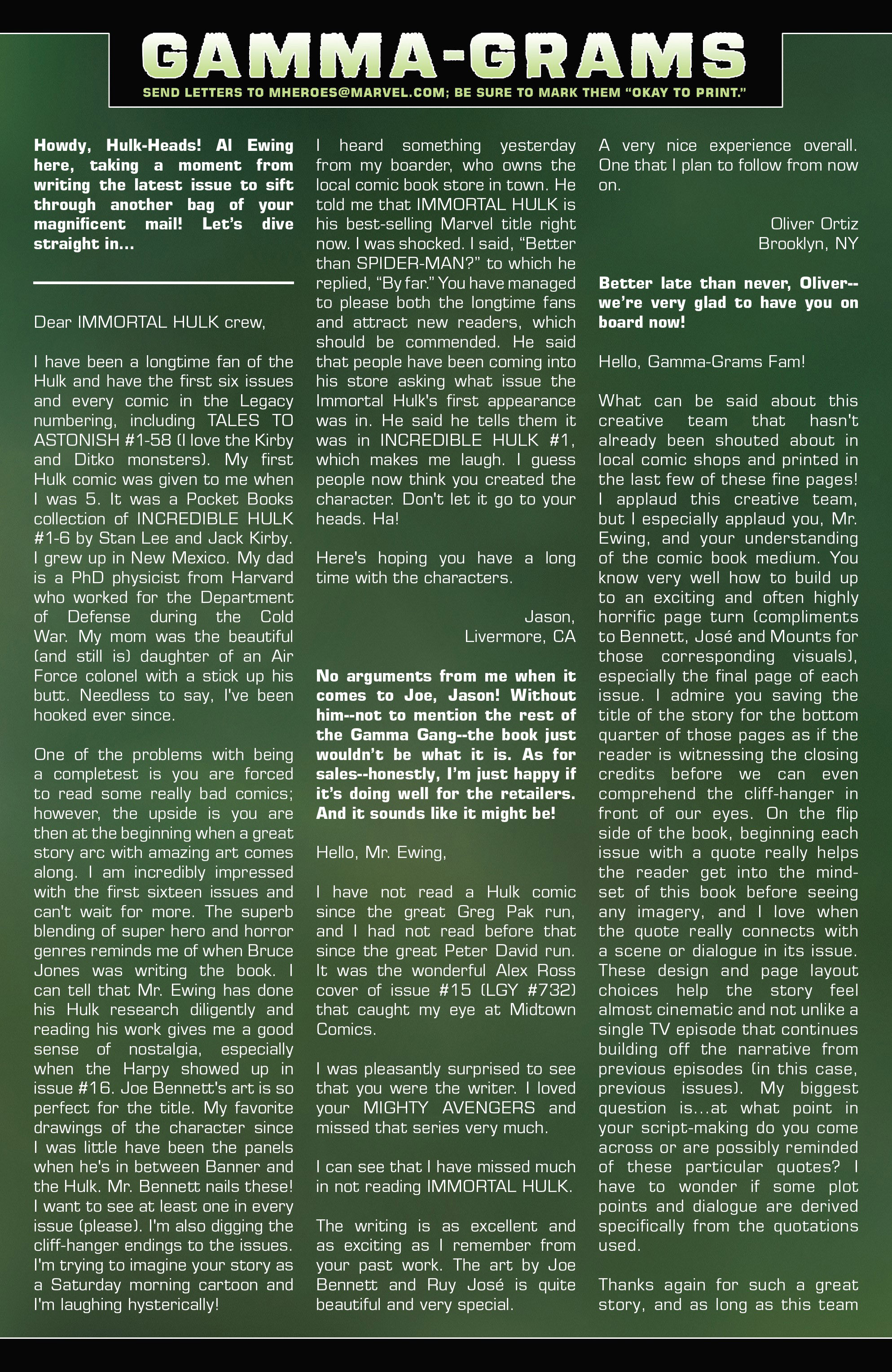 Read online Immortal Hulk comic -  Issue #19 - 22