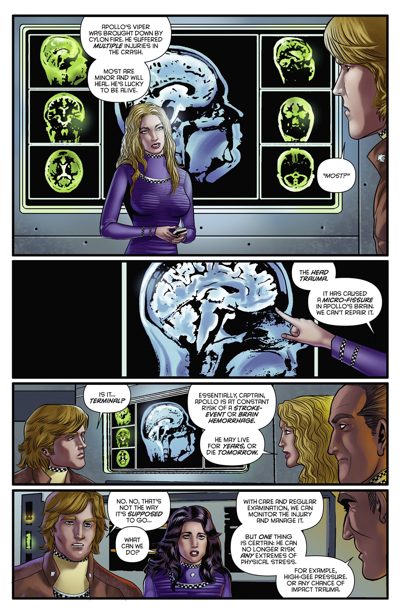 Read online Classic Battlestar Galactica: The Death of Apollo comic -  Issue #4 - 23
