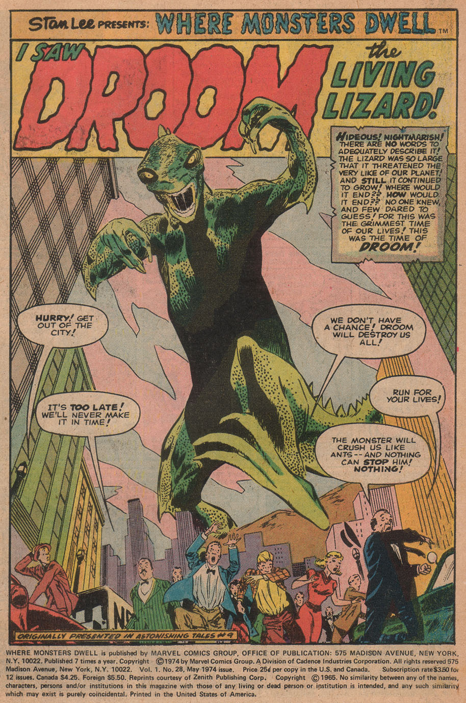 Read online Where Monsters Dwell (1970) comic -  Issue #28 - 3