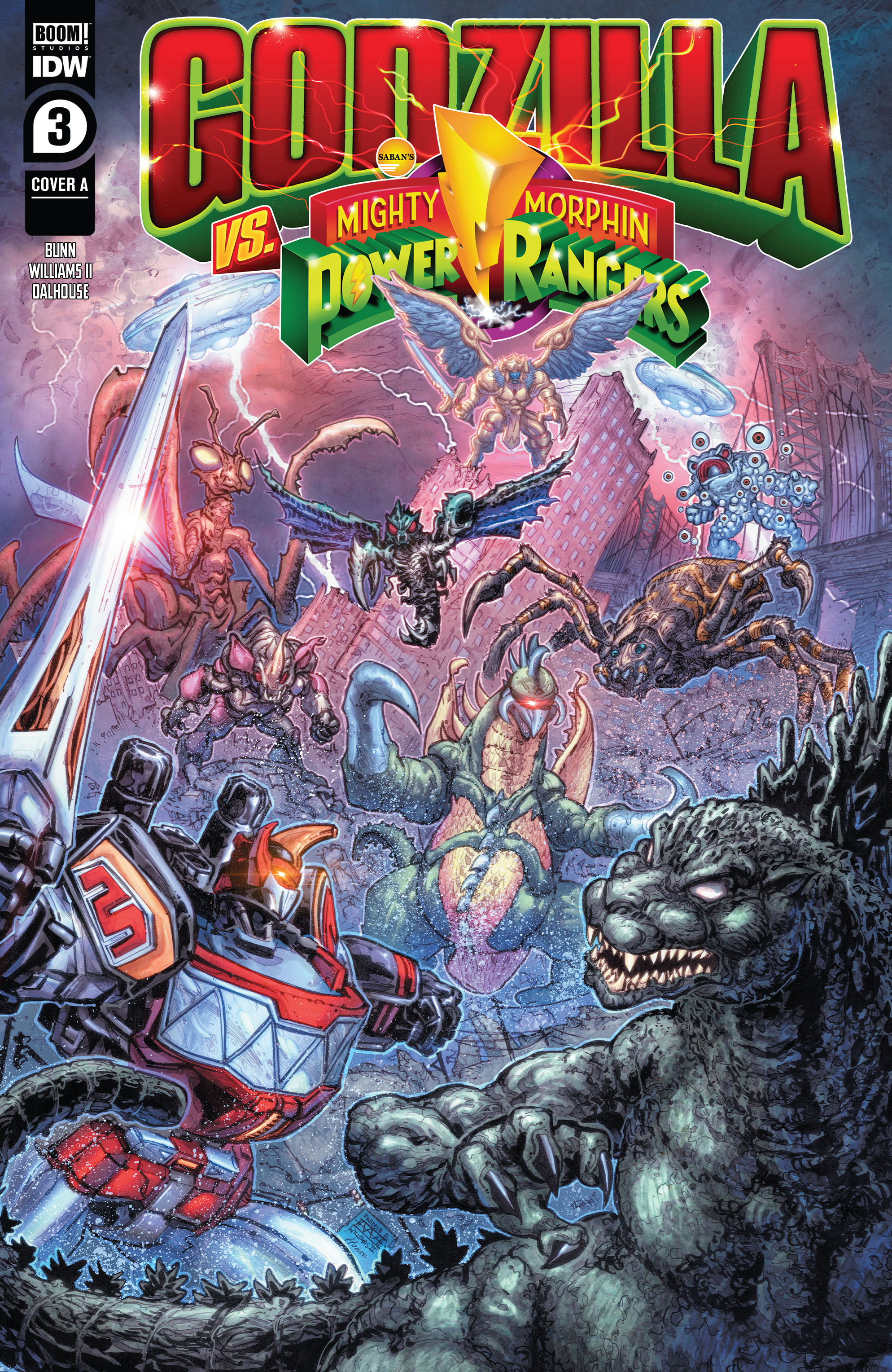 Read online Godzilla vs. The Mighty Morphin Power Rangers comic -  Issue #3 - 1