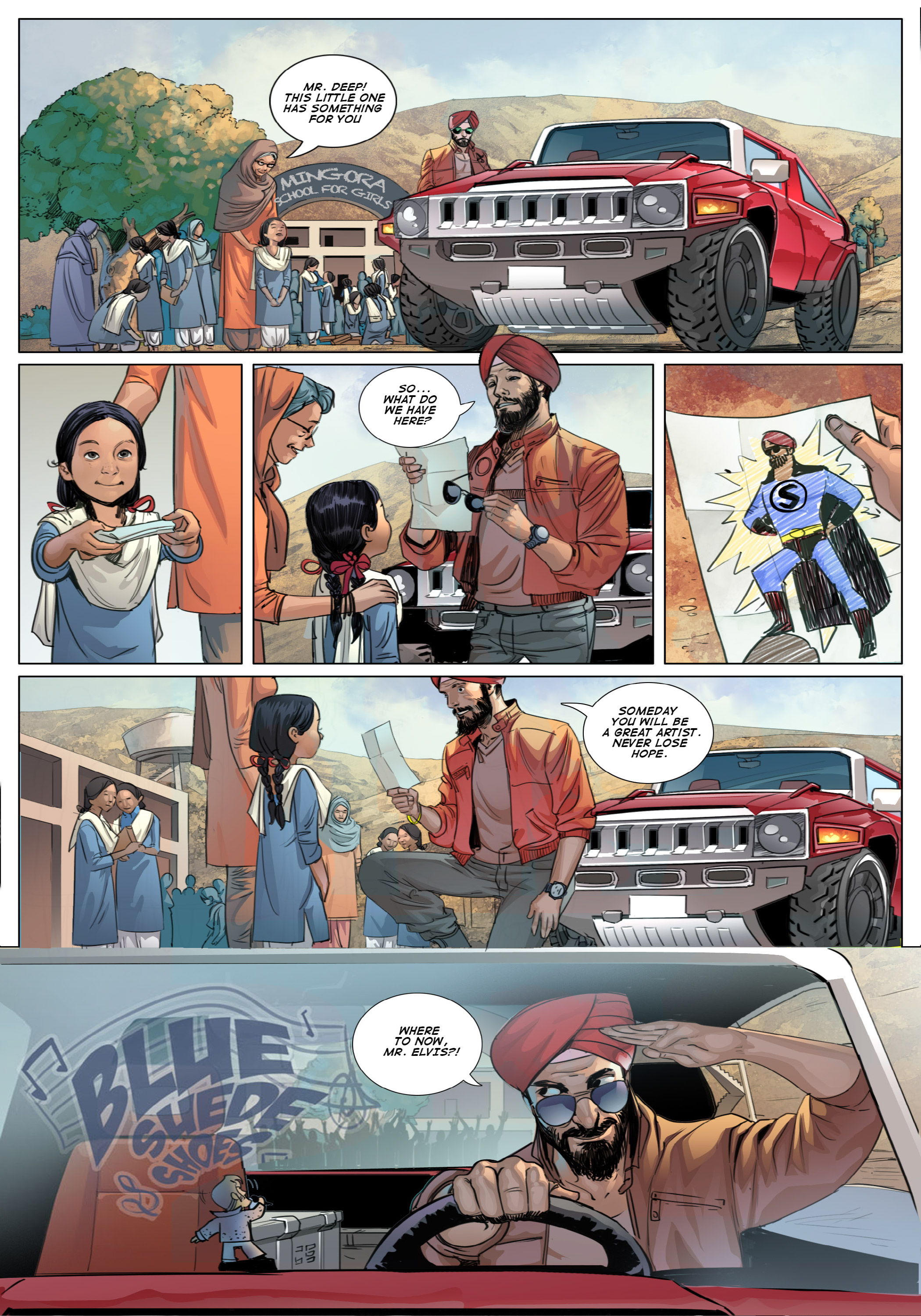 Read online Super Sikh comic -  Issue #1 - 6