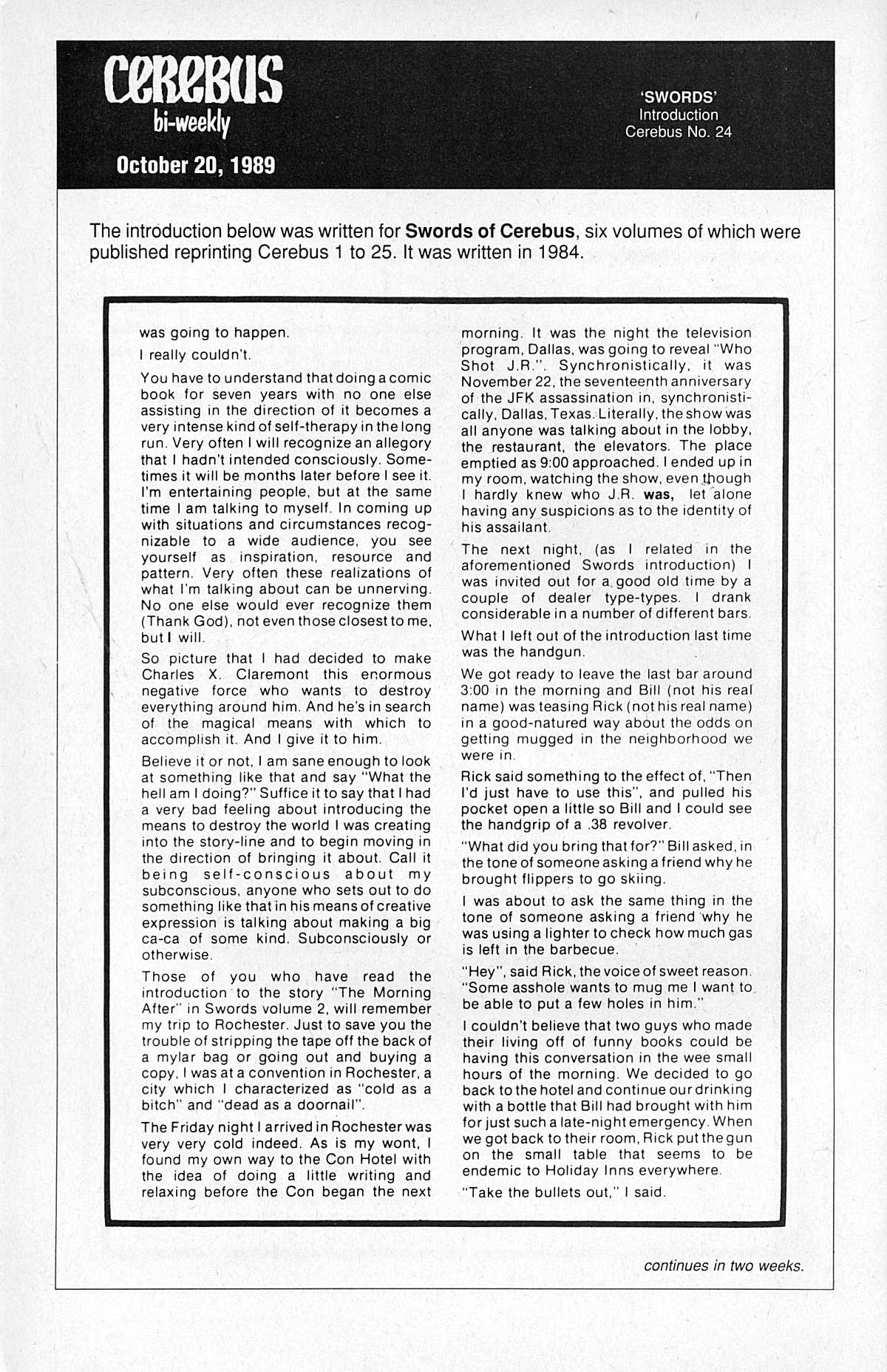 Read online Cerebus comic -  Issue #24 - 4