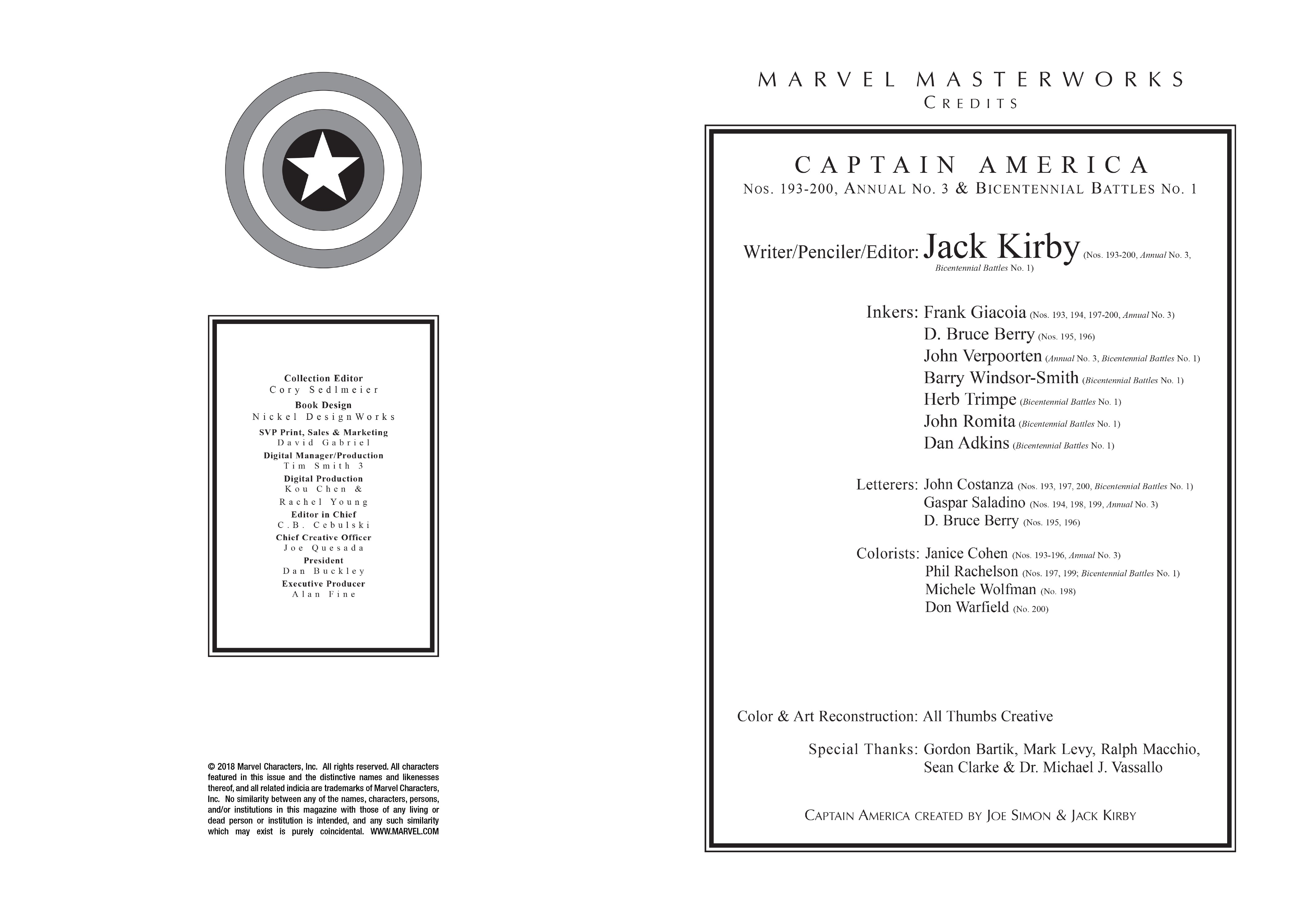 Read online Marvel Masterworks: Captain America comic -  Issue # TPB 10 (Part 1) - 3