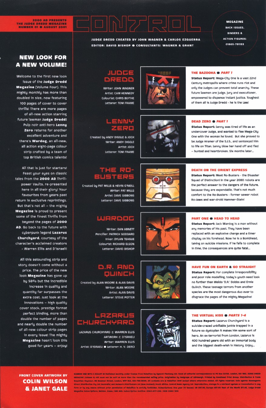 Read online Judge Dredd Megazine (vol. 4) comic -  Issue #1 - 2
