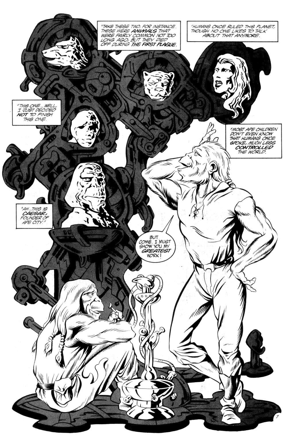Read online Planet of the Apes (1990) comic -  Issue #6 - 9