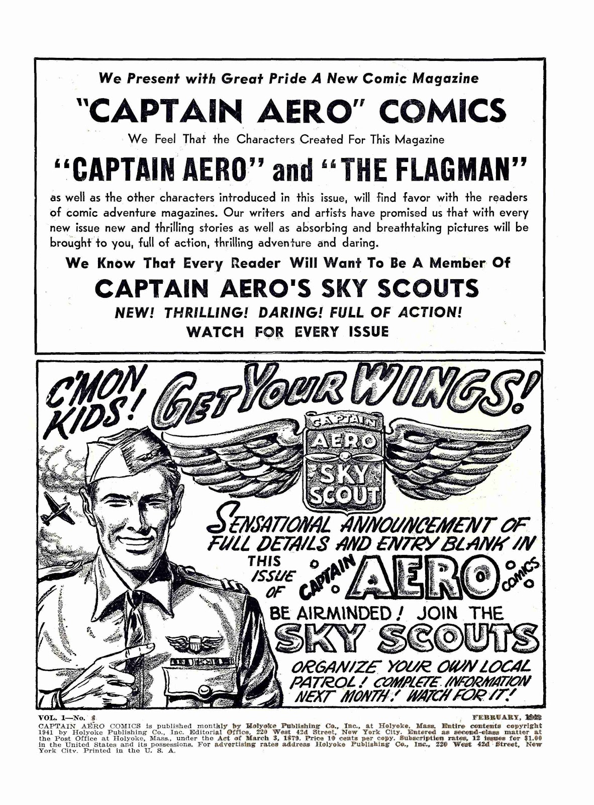 Captain Aero Comics issue 2 - Page 1