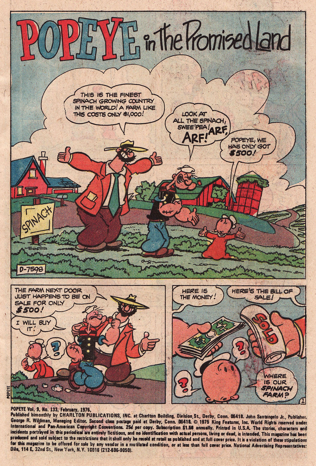 Read online Popeye (1948) comic -  Issue #133 - 3