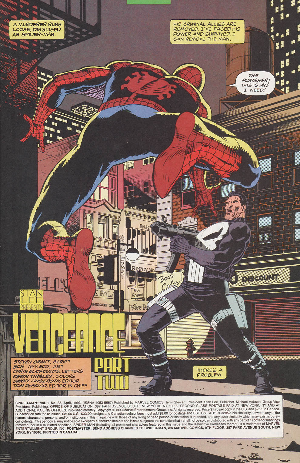 Read online Spider-Man (1990) comic -  Issue #33 - Vengeance Part 2 - 2